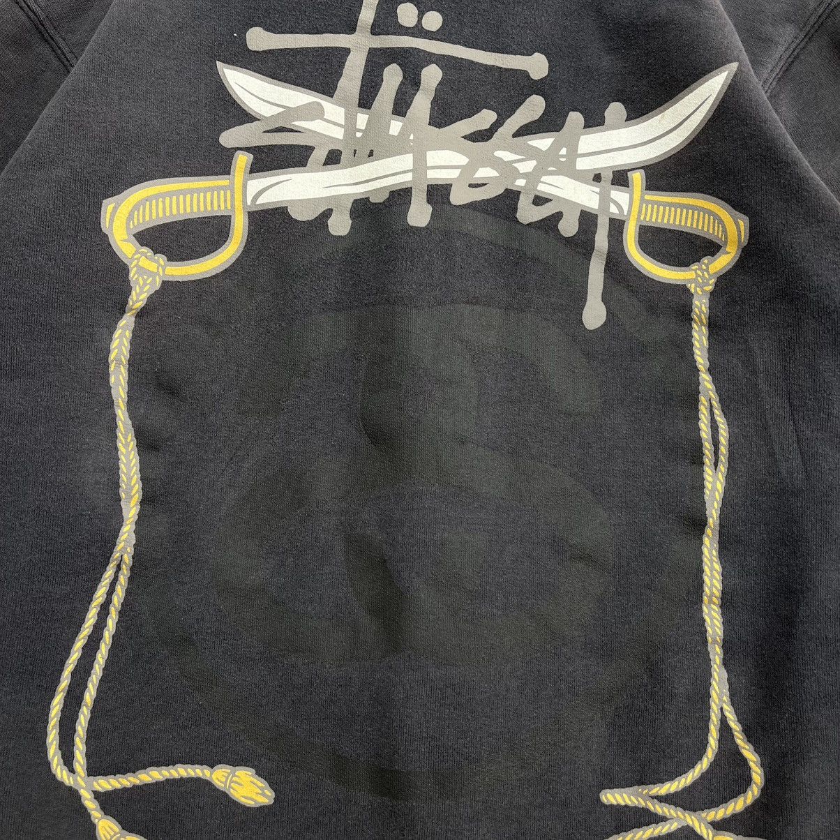 Stussy Sun Faded Vintage Stüssy Dagger Rope Logo Graphic Zip Hoodie Size US S / EU 44-46 / 1 - 4 Thumbnail