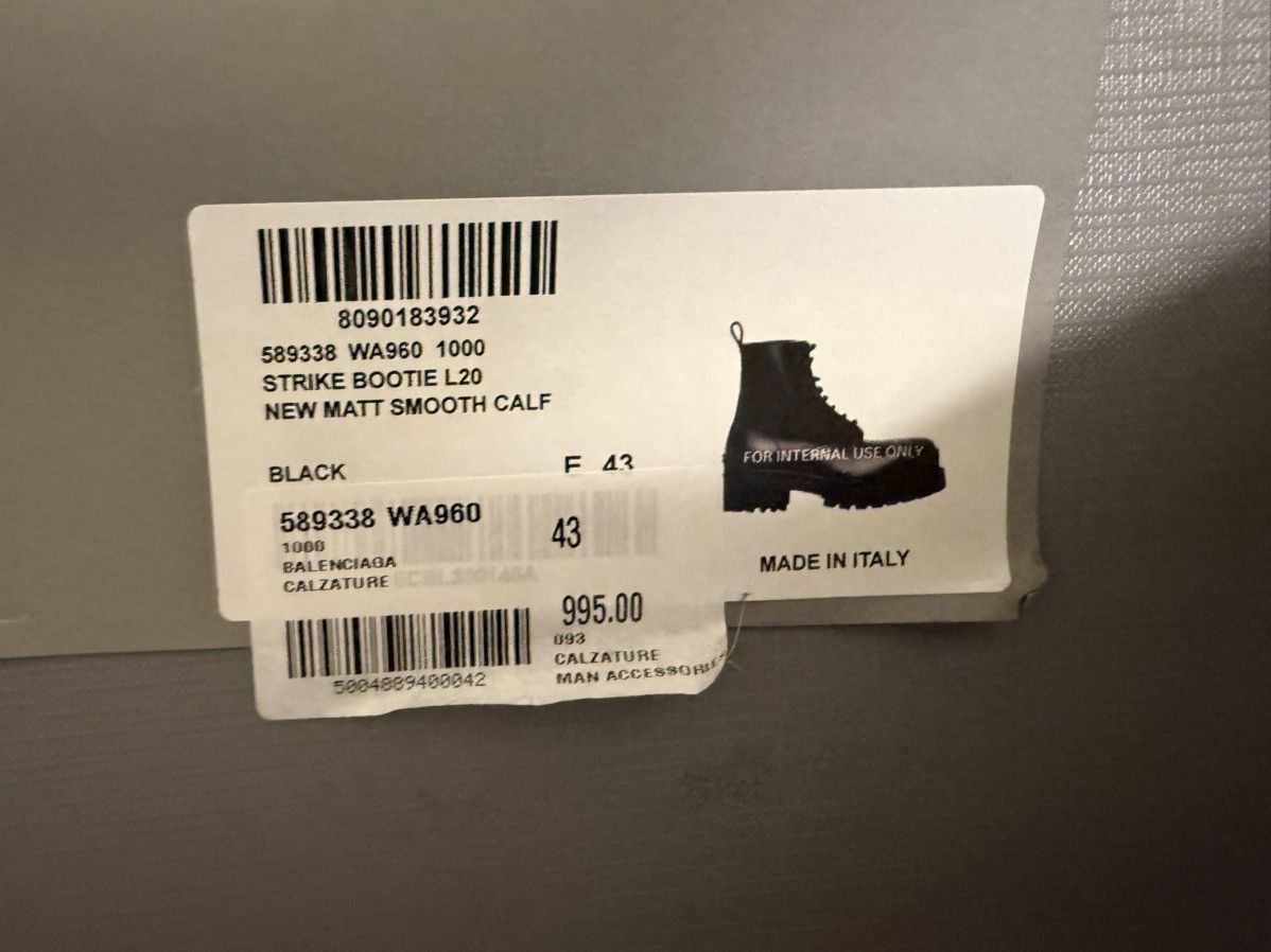 Balenciaga Balenciaga Leather Strike Boots Size US 10 / EU 43 - 14 Thumbnail