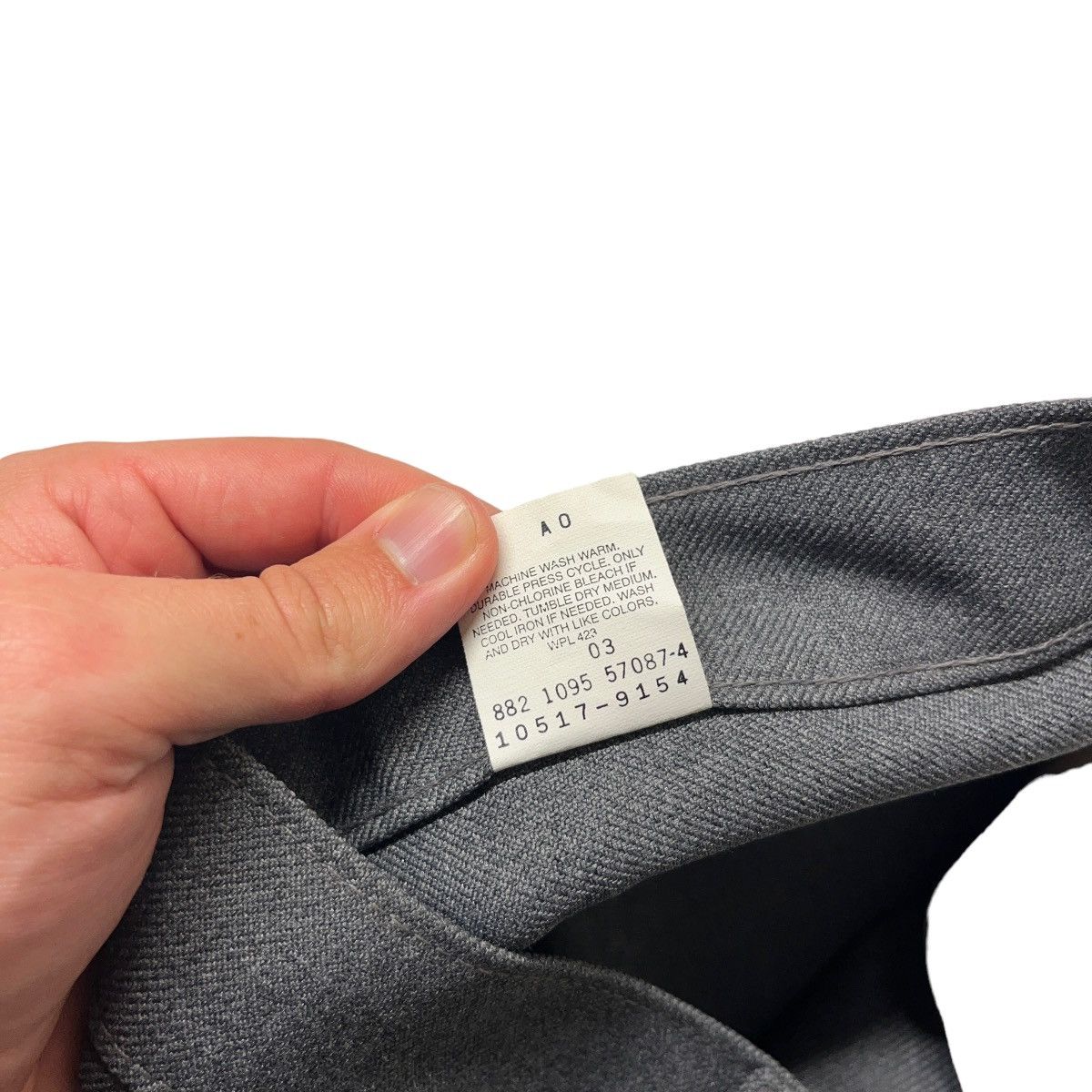 Levi's × Vintage 90s Levis 517 Panatela Light Grey Pants Size US 34 / EU 50 - 3 Thumbnail