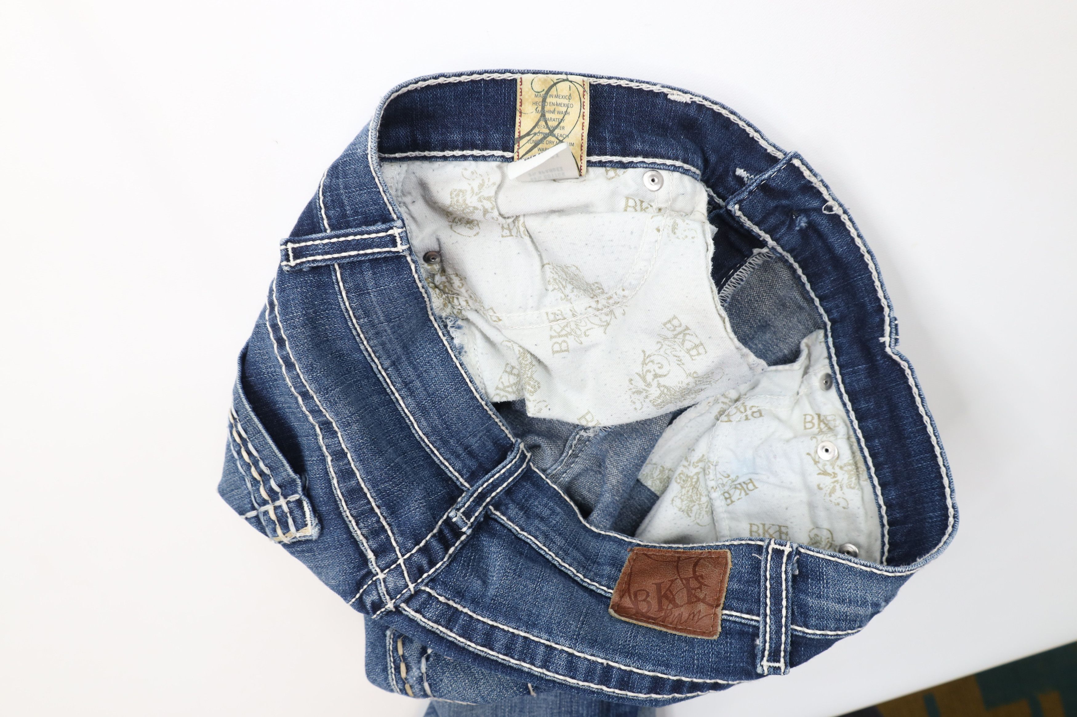Vintage Vintage Y2K Buckle BKE Drew Bootcut Flared Jeans Blue Size 29" - 9 Thumbnail