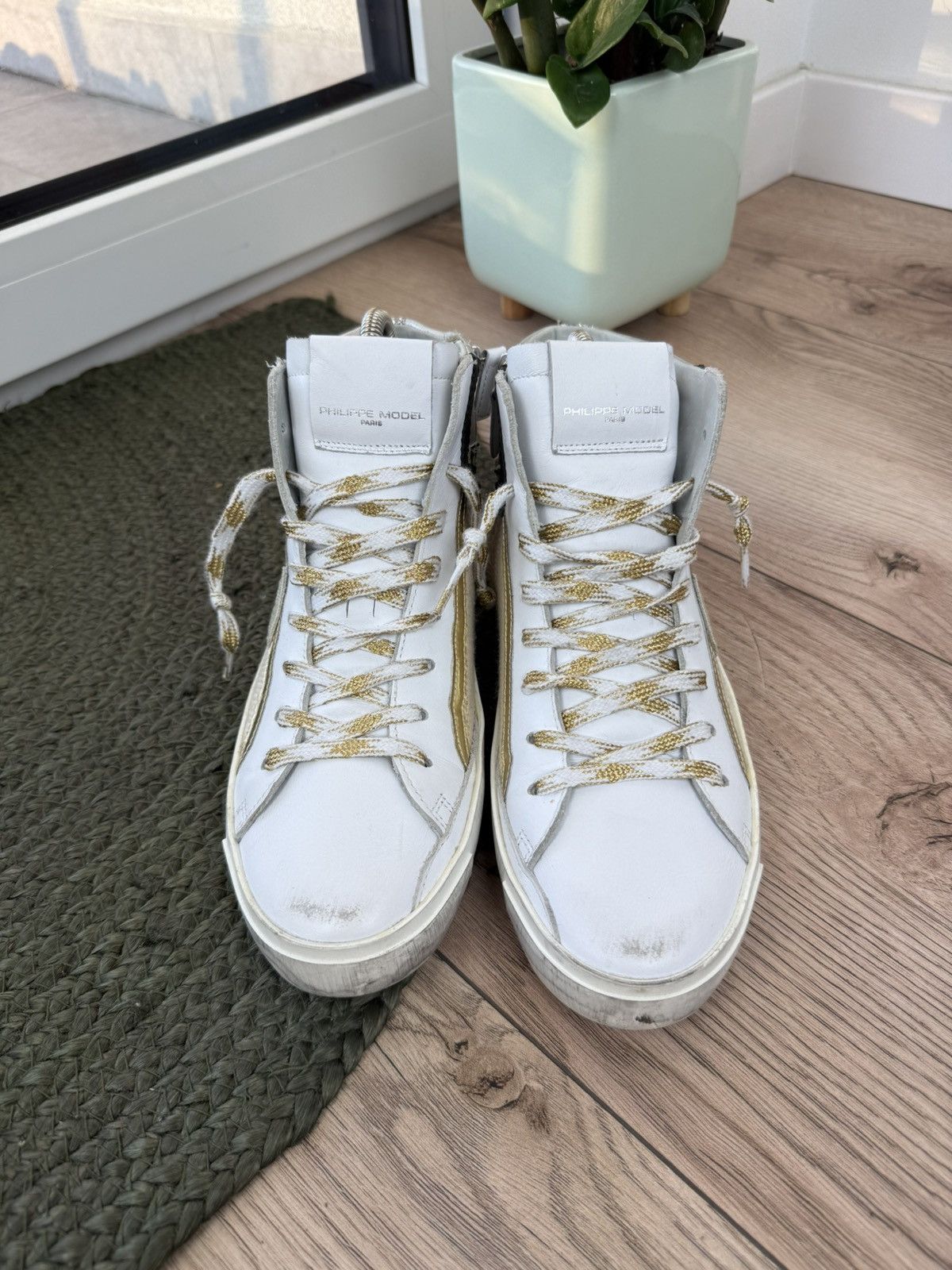 Philippe Model Philippe Model Paris Hi-Top Brown Suede Zip Sneakers Size US 9 / IT 39 - 4 Thumbnail