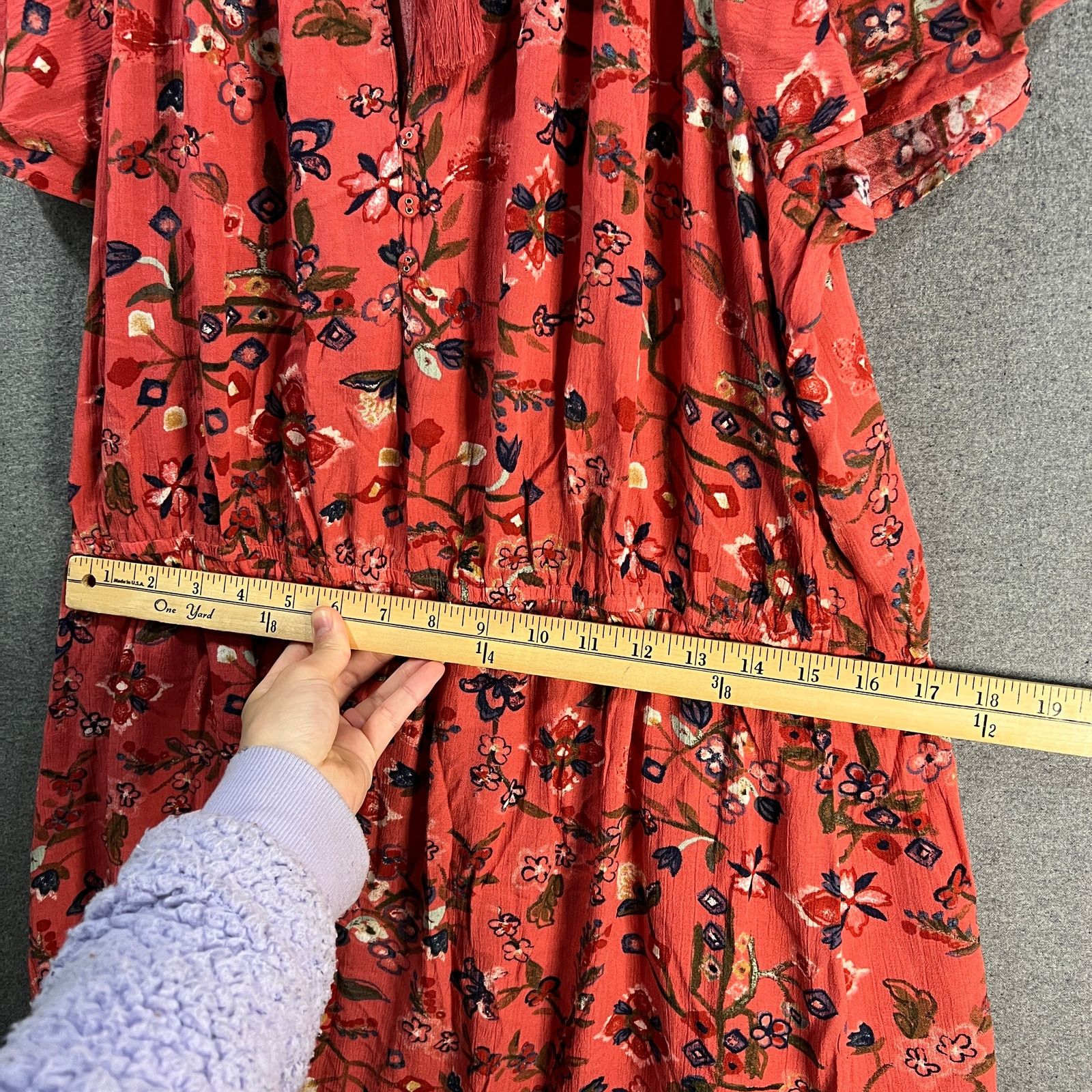 Other Canyon Retreat Regular Flutter Sleeve Dress Size L / US 10 / IT 46 - 7 Thumbnail