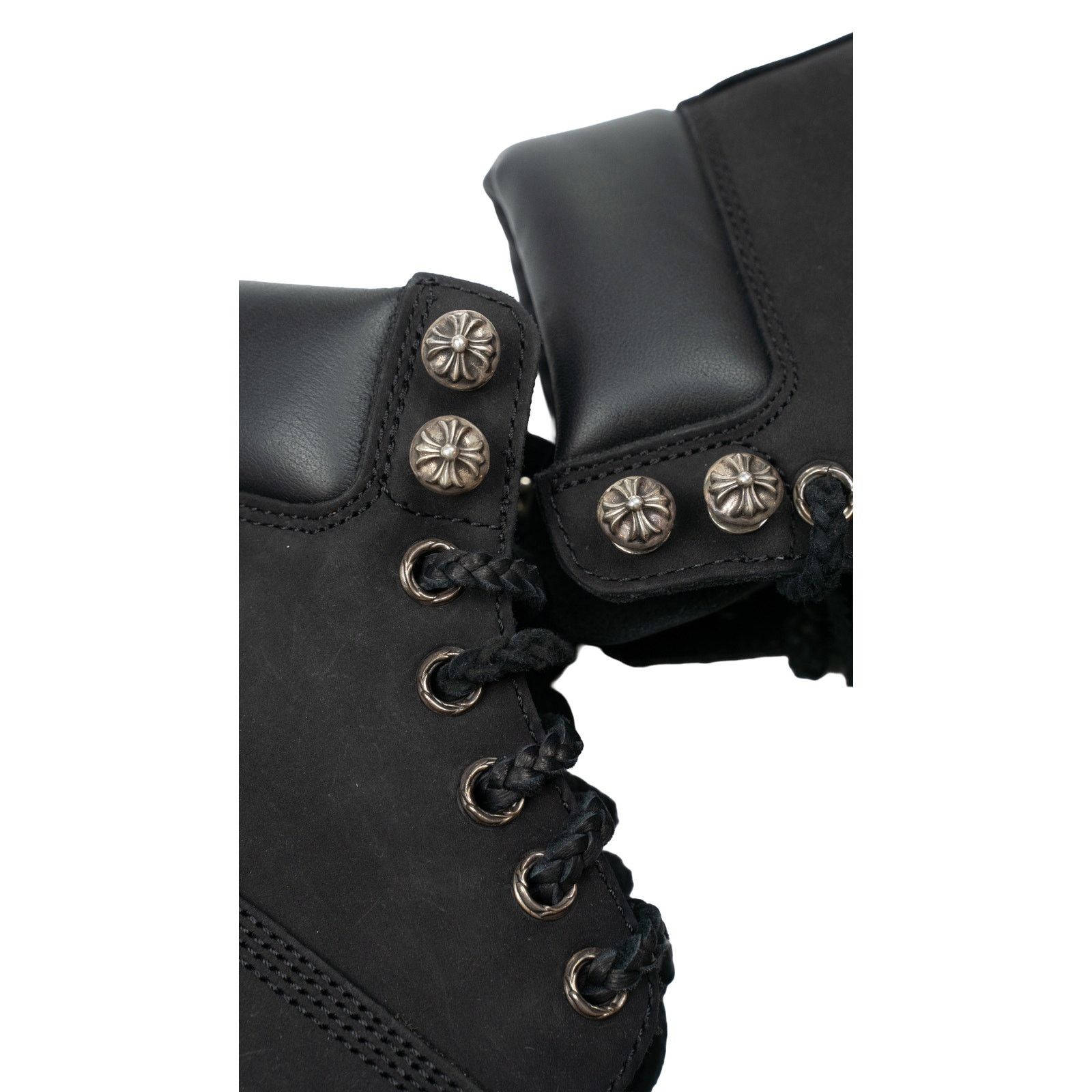 Chrome Hearts Black Timberland 6 Inch Boots Size US 8 / EU 41 - 4 Thumbnail
