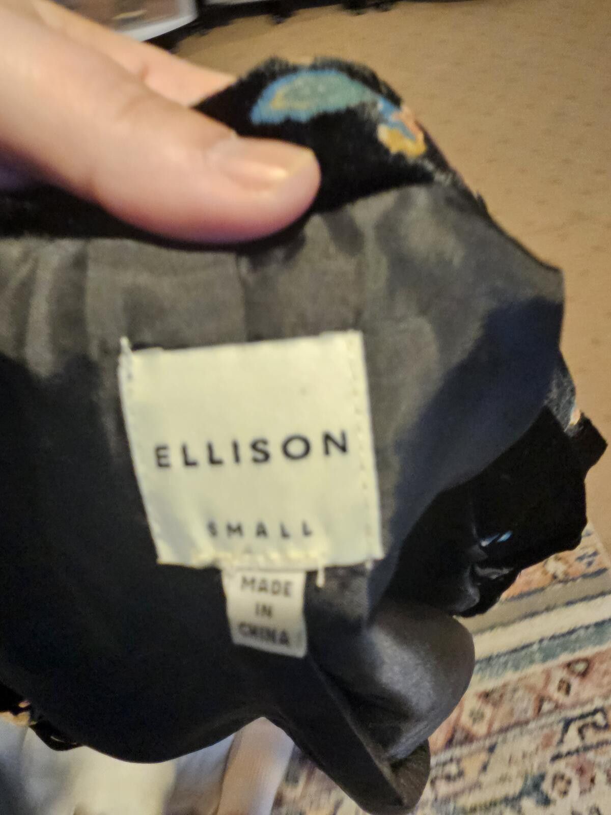 Other Ellison Jacket Black Womens Size S Velvet Floral Size S / US 4 / IT 40 - 8 Thumbnail