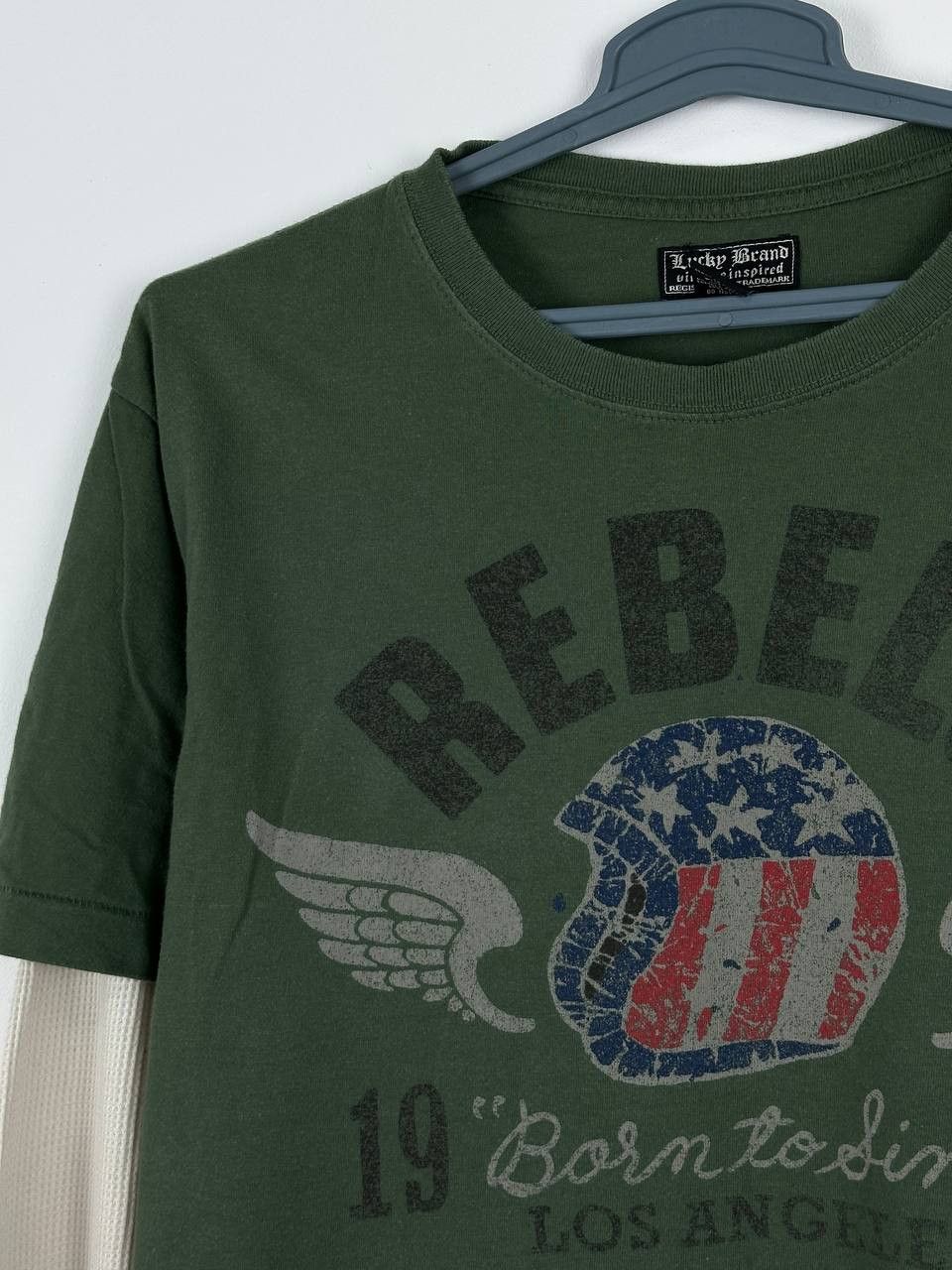 Lucky Brand Vintage Y2K Lucky Brand Born To Die LS Shirt Size US L / EU 52-54 / 3 - 4 Thumbnail