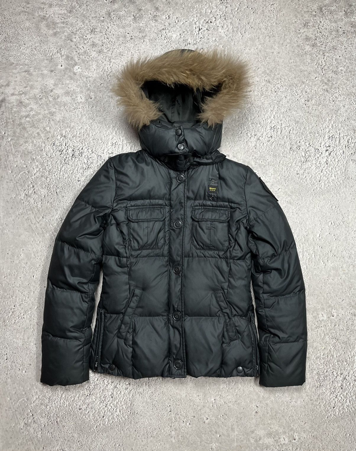 Other Blauer USA Womens Down Puffer Jacket Fur Winter Parka Coat M Size M / US 6-8 / IT 42-44 - 1 Thumbnail