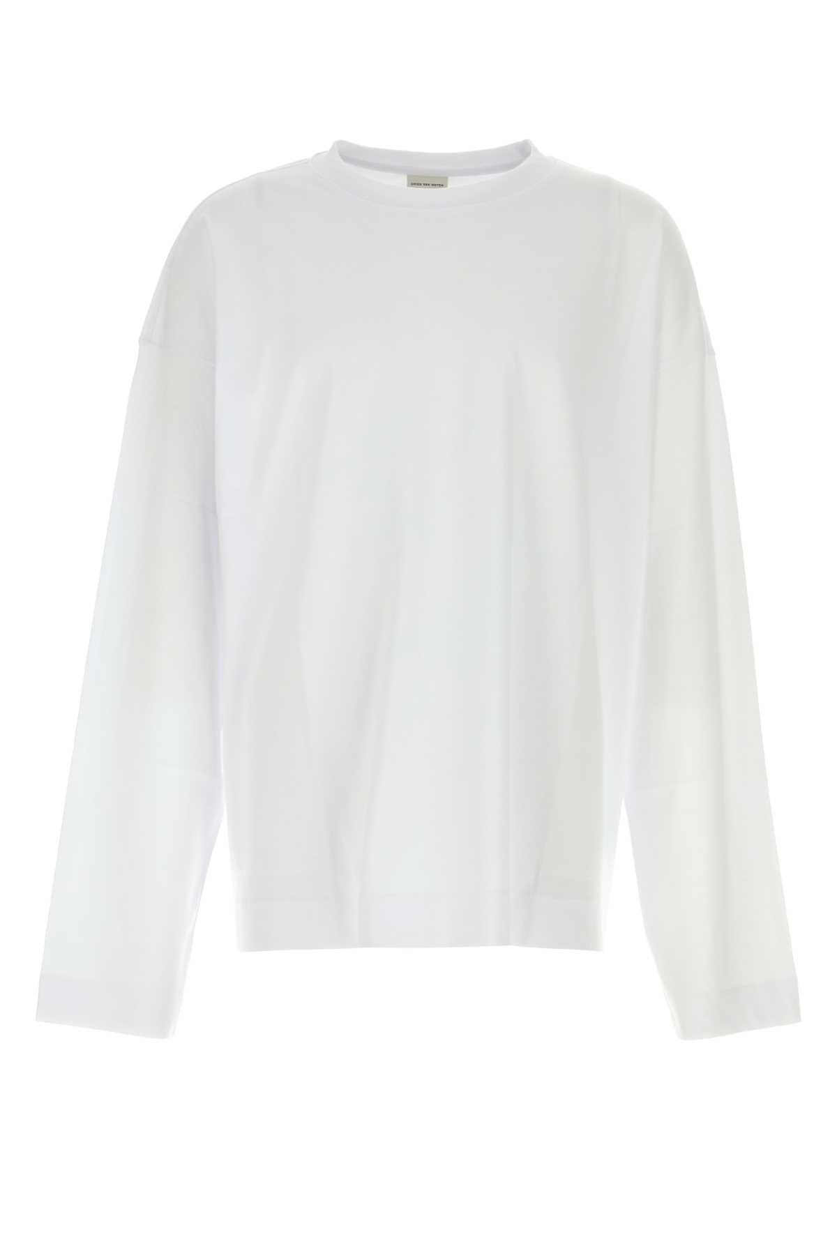 Tシャツ・カットソー Dries Van Noten White Cotton Hegland Oversize T-Shirt Dries Van Noten White Cotton Hegland Oversize T-Shirt | Grailed
