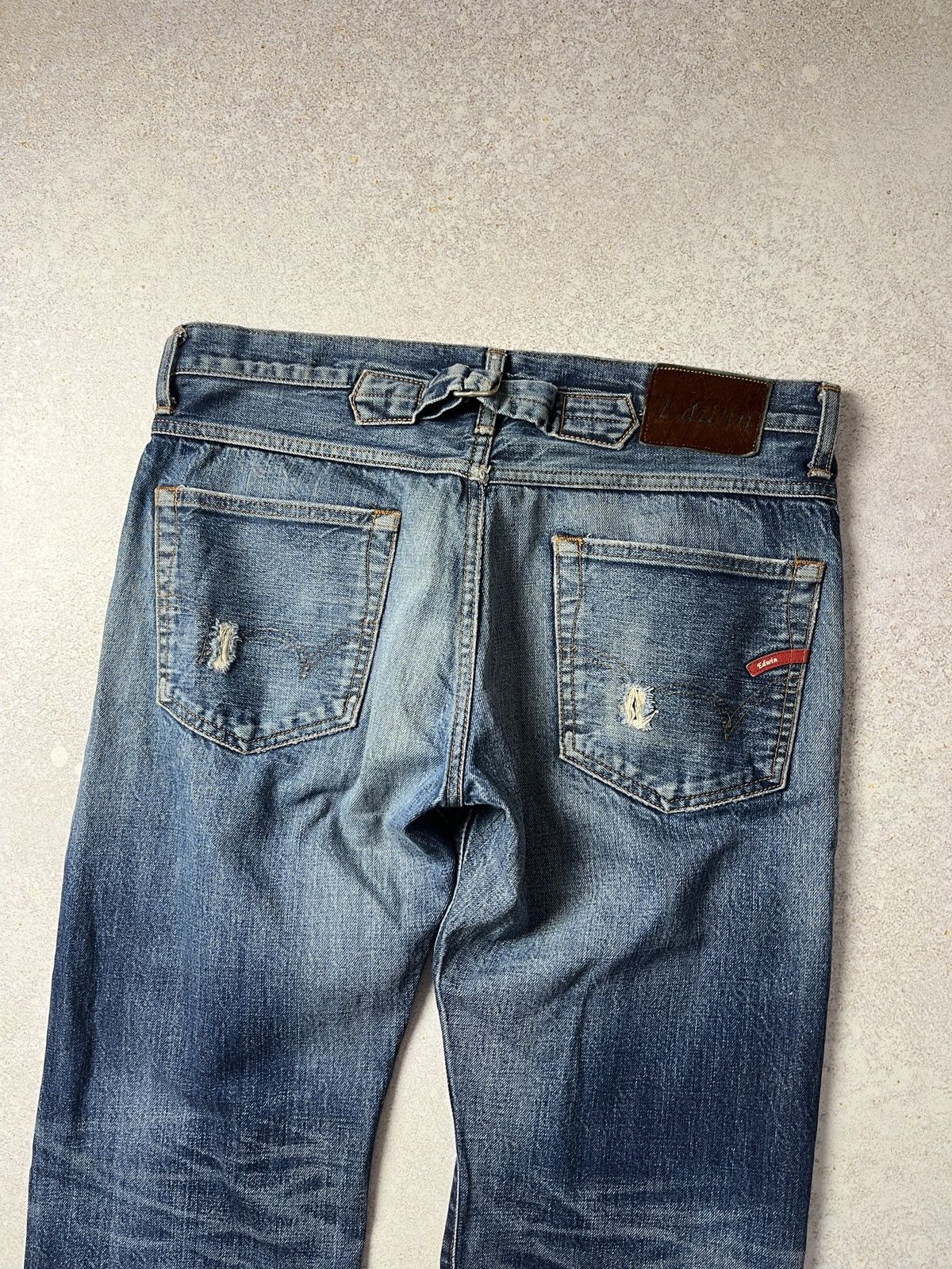 Edwin Edwin Jeans Selvedge Straight Blue Vintage W32 L33 Size US 32 / EU 48 - 6 Thumbnail