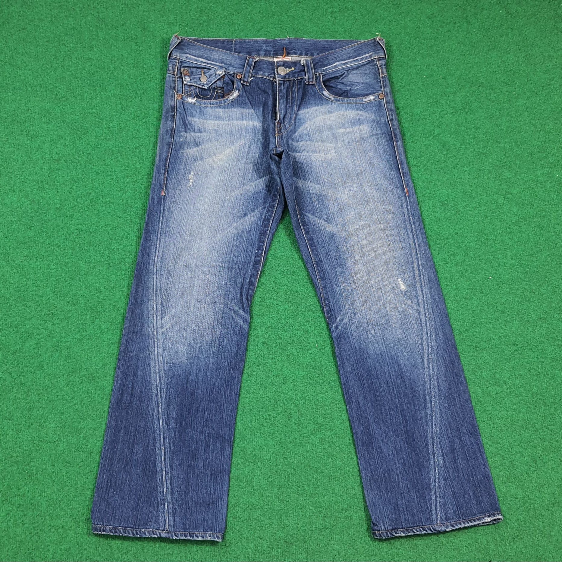 True Religion Vintage True Religion Joey Big Rig Grunge Jeans C297N18 Size US 35 - 5 Thumbnail