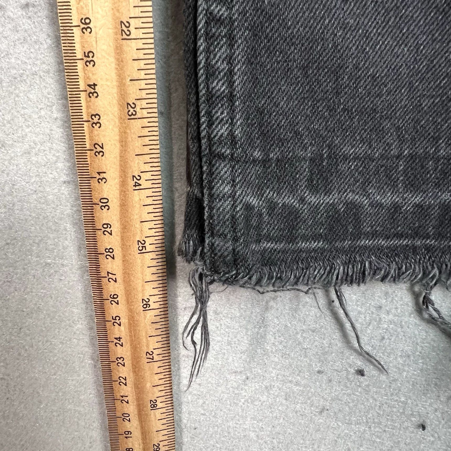 Allsaints ALL SAINTS AVA Raw Hem Washed Black Straight Cut Relaxed Leg JEANS Waist 26 Size 26" / US 2 / IT 38 - 5 Thumbnail