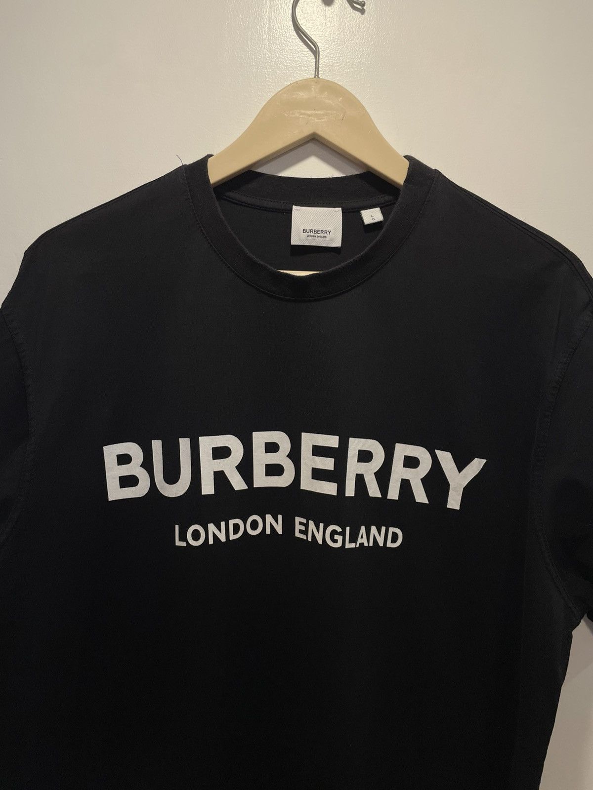 Burberry BURBERRY Logo Cotton T-Shirt Size US L / EU 52-54 / 3 - 2 Thumbnail