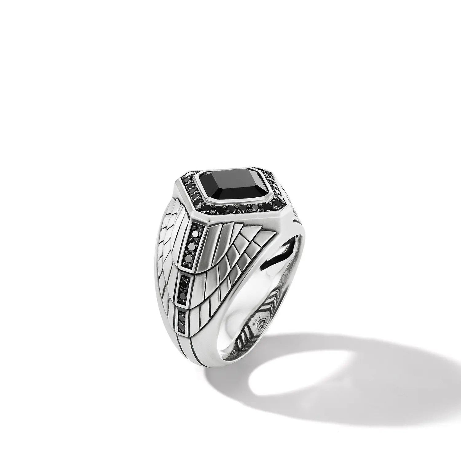 David Yurman o1w1db10426 Size: 8 / Empire Signet Ring in Silver Size ONE SIZE - 4 Thumbnail