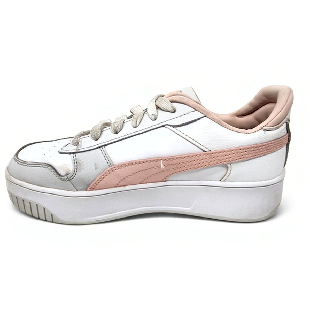 Puma Puma Carina Street Leather Platform Court Trainer Wht Sz 7 Size US 7 / IT 37 - 3 Thumbnail