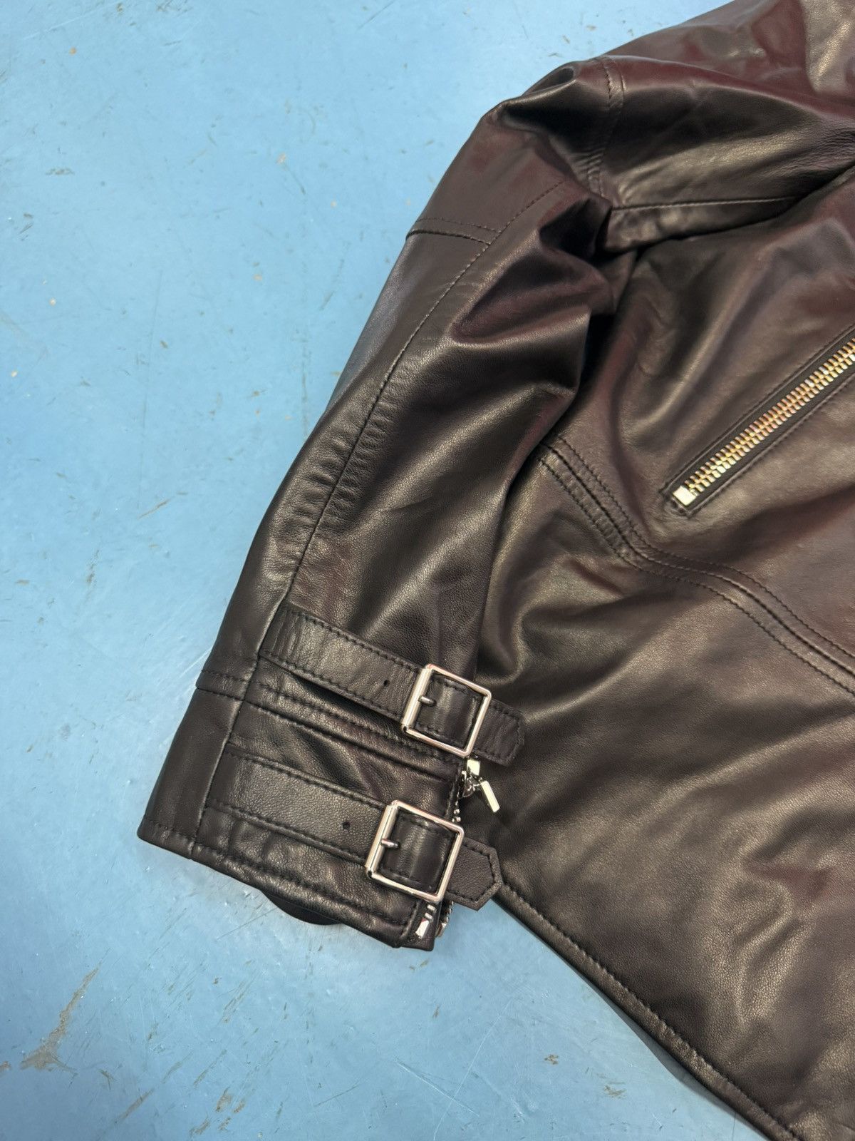 Valentino VALENTINO FUNKY DRAGON LAMB BIKER JACKET Size US L / EU 52-54 / 3 - 5 Thumbnail