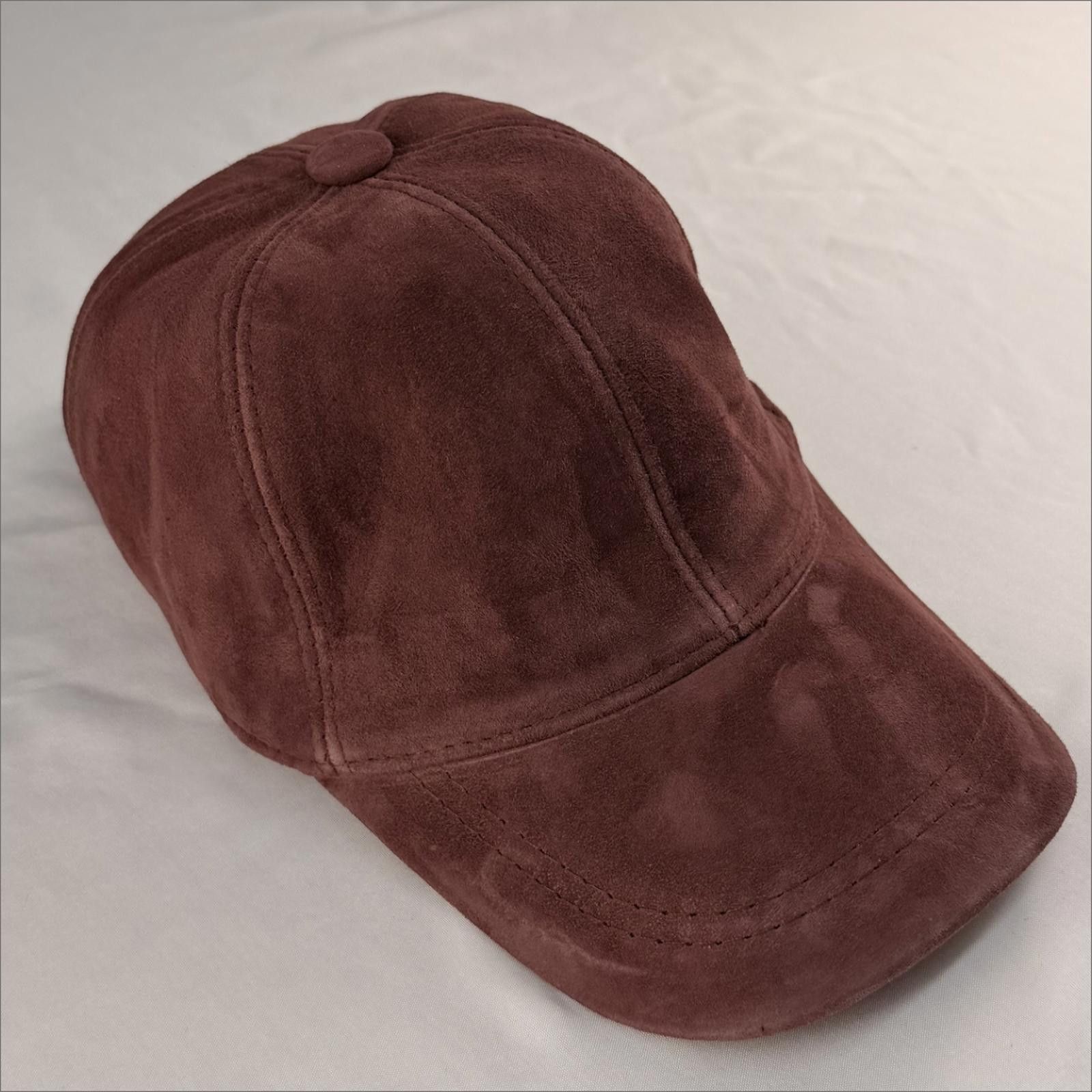 Other NEW Red Suede Baseball Cap - Premium Hat 068 Size ONE SIZE - 4 Thumbnail