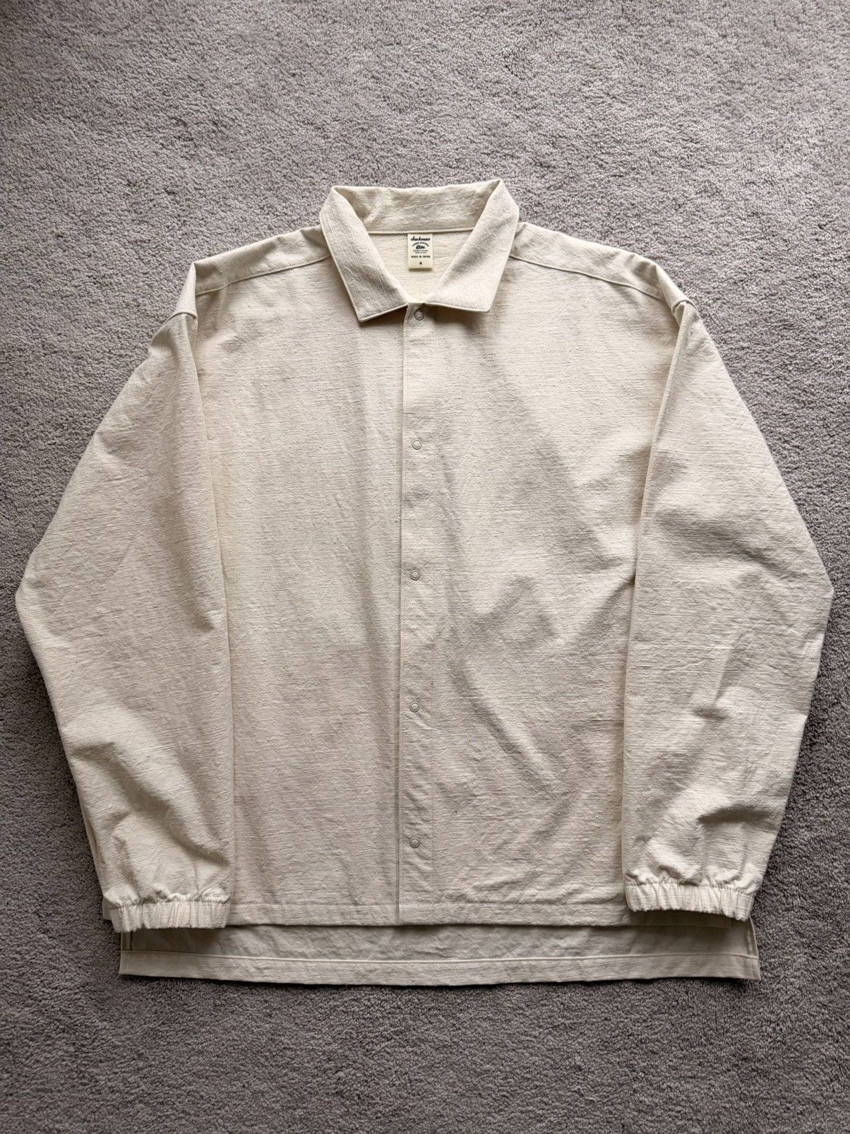 Jackman Jackman LT Coach Shirt Cream Size US M / EU 48-50 / 2 - 2 Thumbnail