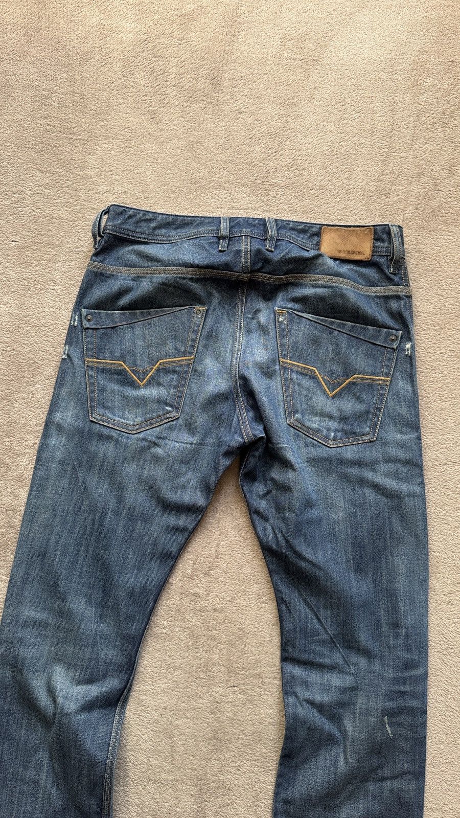 If Six Was Nine Diesel Krooley Y2K Wash Faded Ripped Jeans LGB ifsixwasnine Size US 31 - 4 Thumbnail