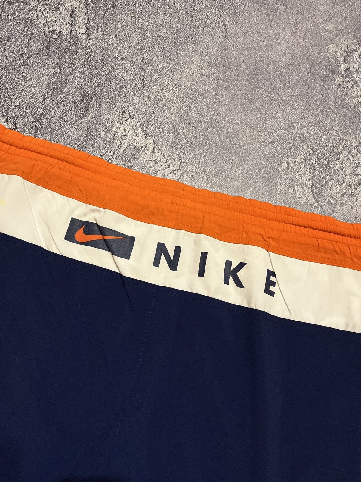 Nike × Vintage Vintage Nike Big Logo Spellout Nylon Shorts Drill Y2K Size US 36 / EU 52 - 4 Thumbnail