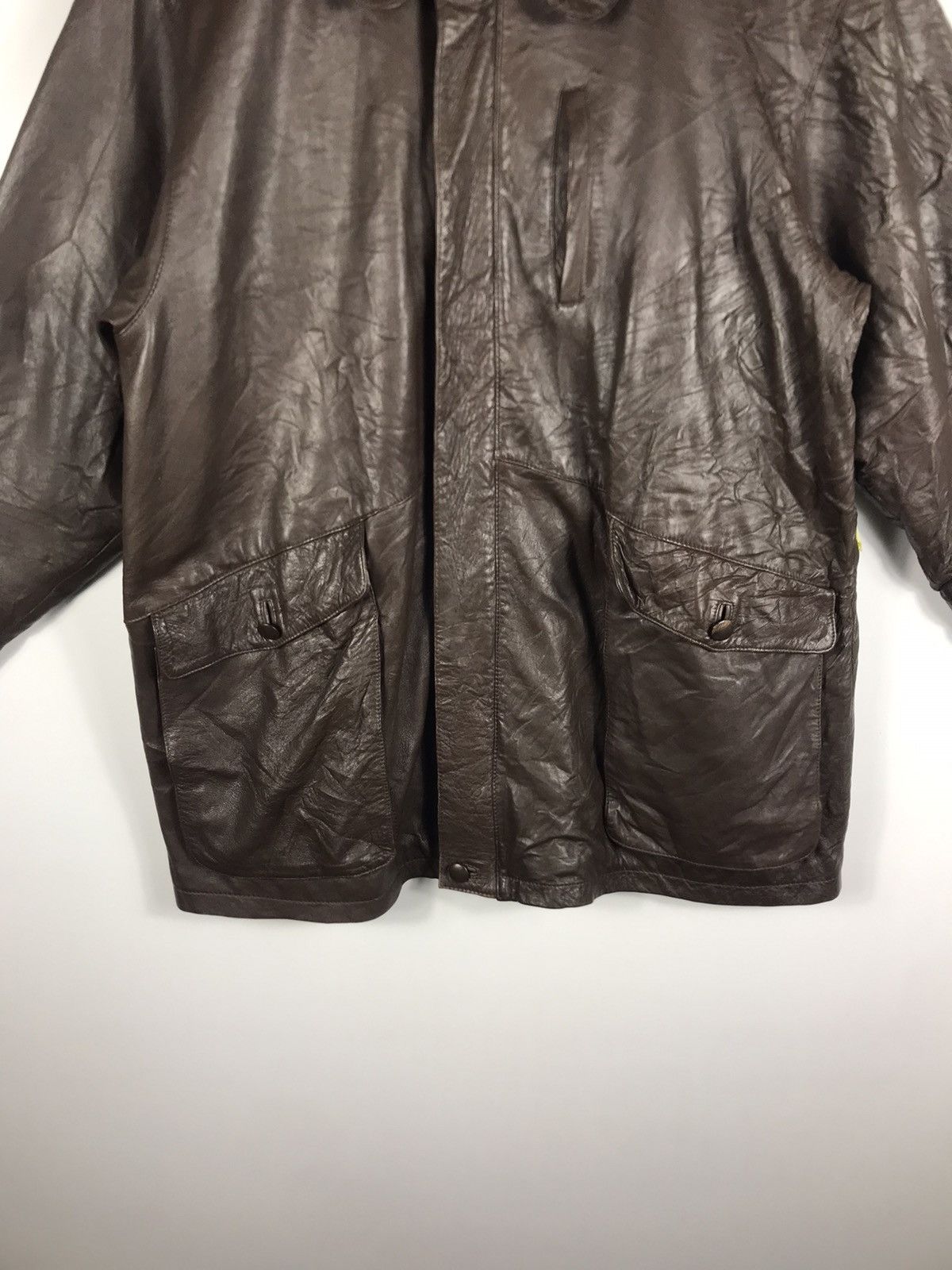 Lancel × Vintage ⚡️Vintage Lancel Paris Zipper Dark Brown Leather Jacket Size US M / EU 48-50 / 2 - 5 Thumbnail