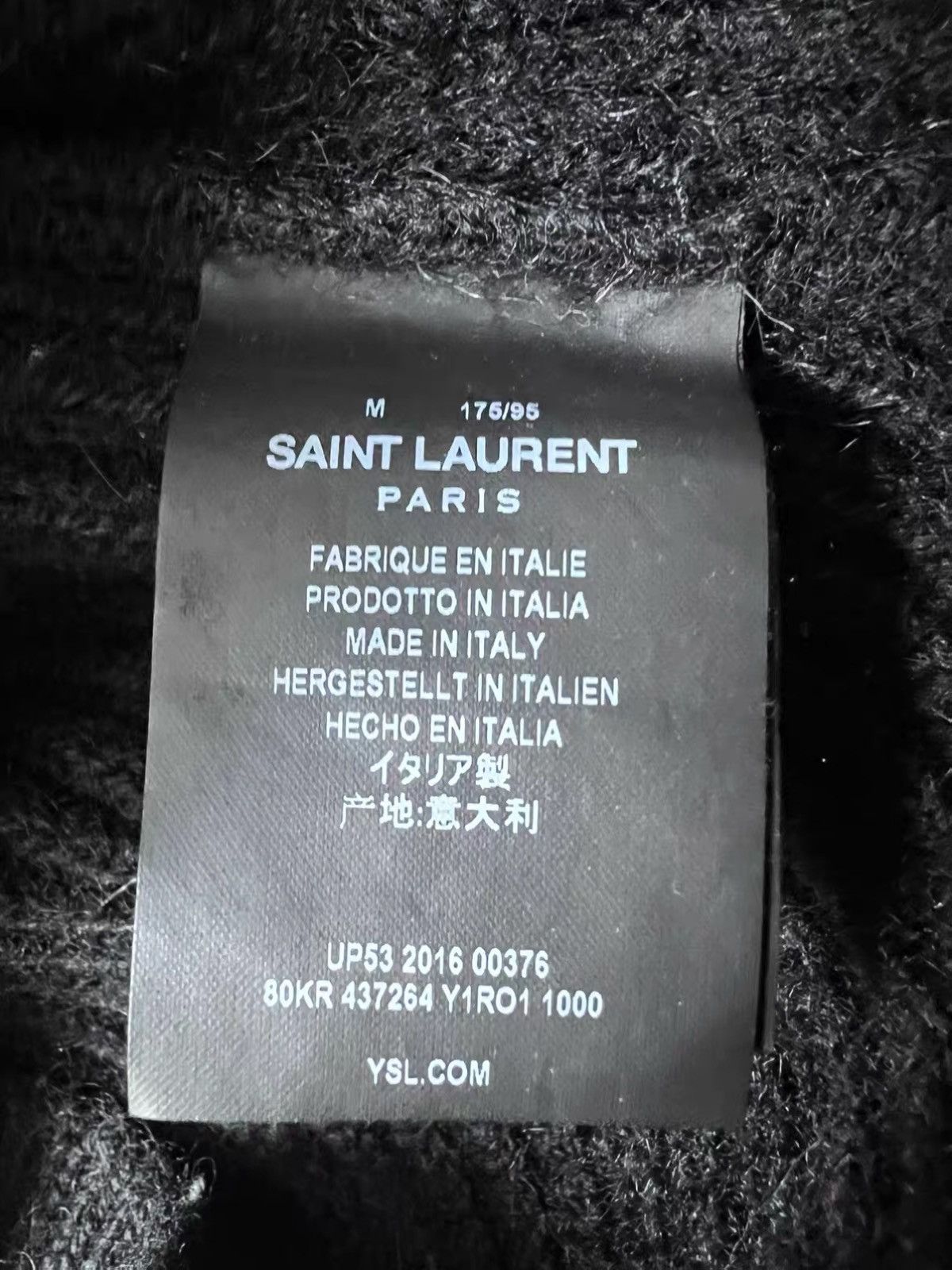 Saint Laurent Paris Saint Larurent Paris 16AW Knitwear Jacket mojos161725 Size US M / EU 48-50 / 2 - 6 Thumbnail
