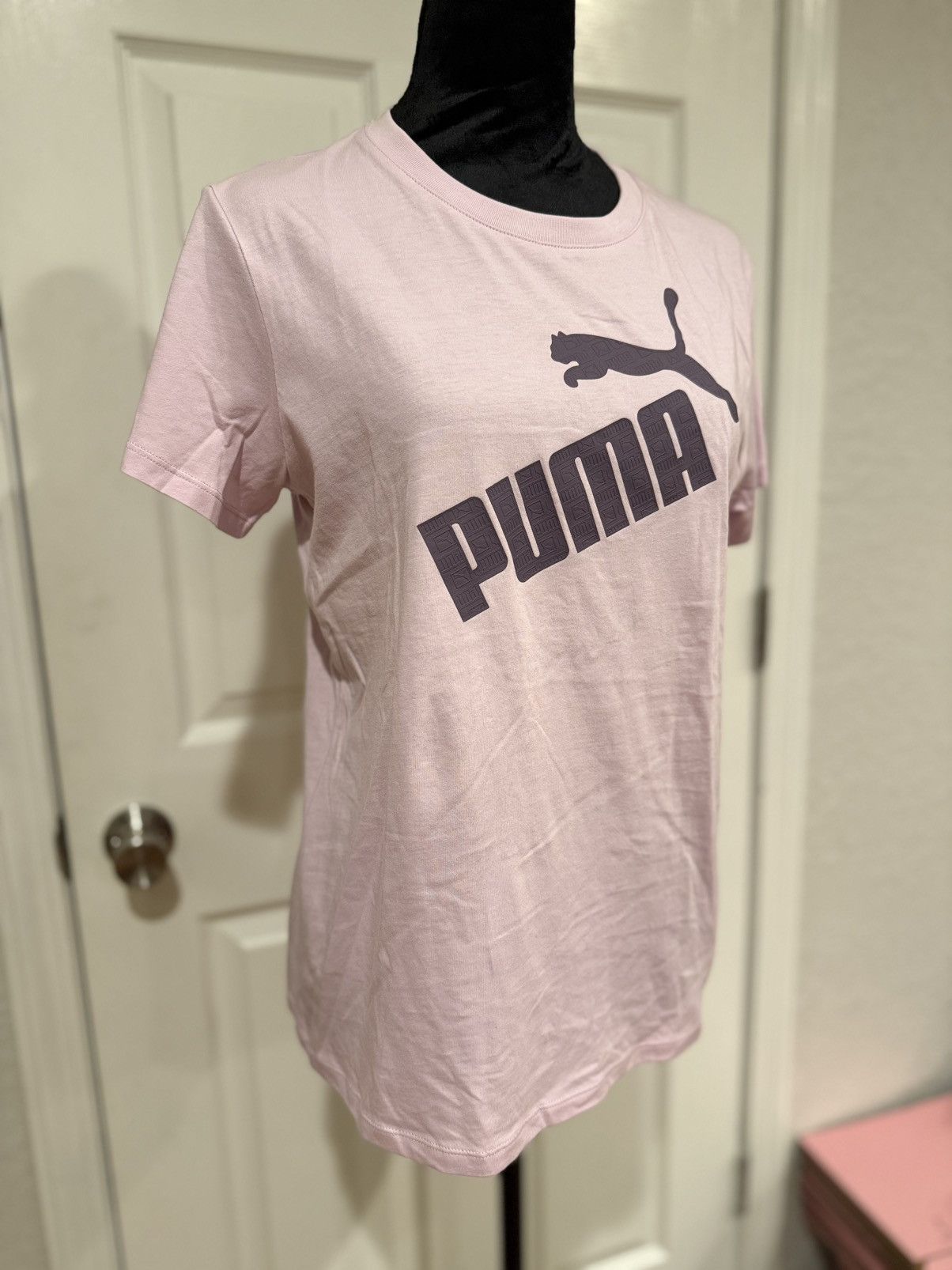 Puma Puma Pink Logo Graphic Crewneck Tee - Size Medium Size M / US 6-8 / IT 42-44 - 4 Thumbnail
