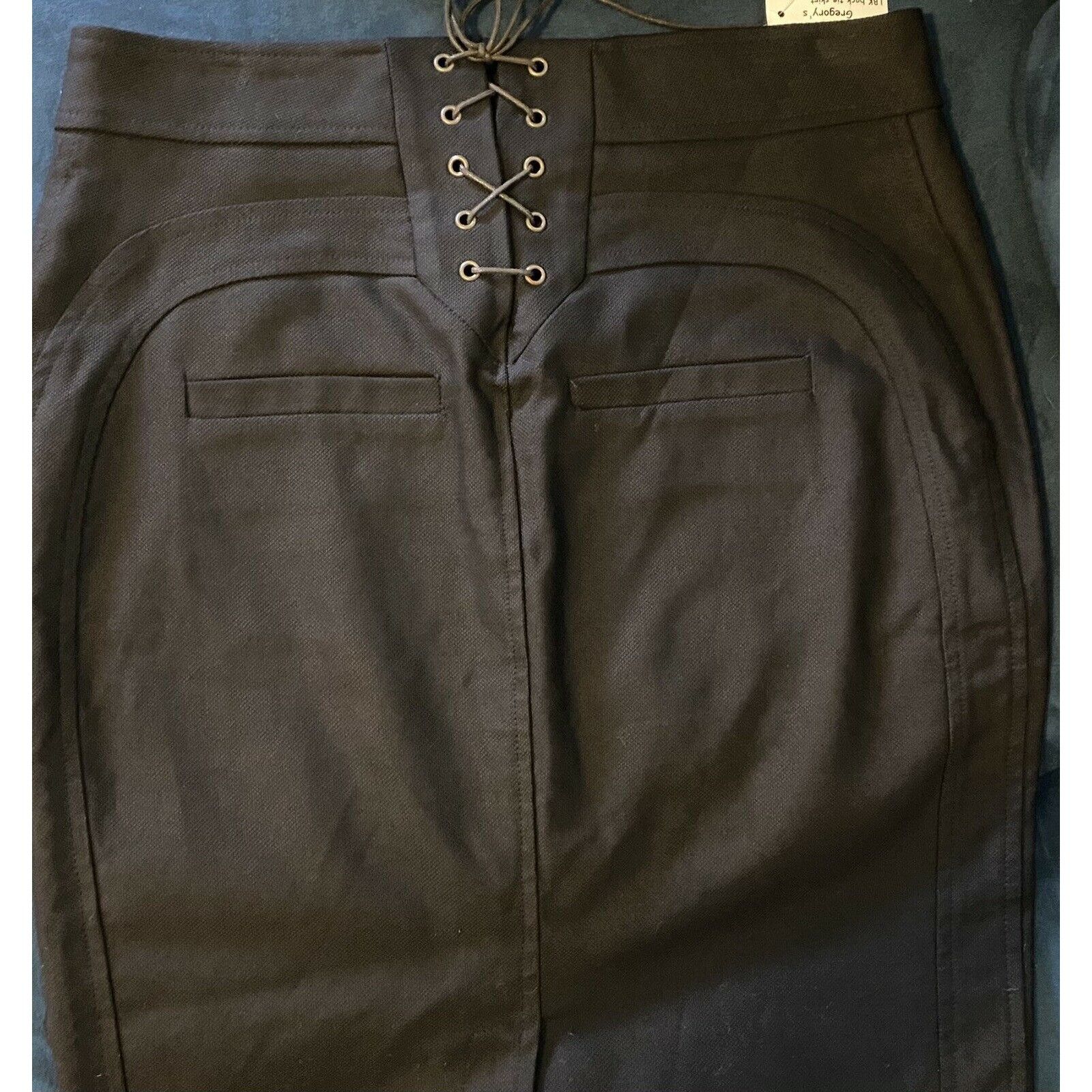 Vintage $495 NWT VTG Lou Barok Paris LBK 38 6/8 Corset Tie Skirt Pen Size 28" / US 6 / IT 42 - 3 Thumbnail