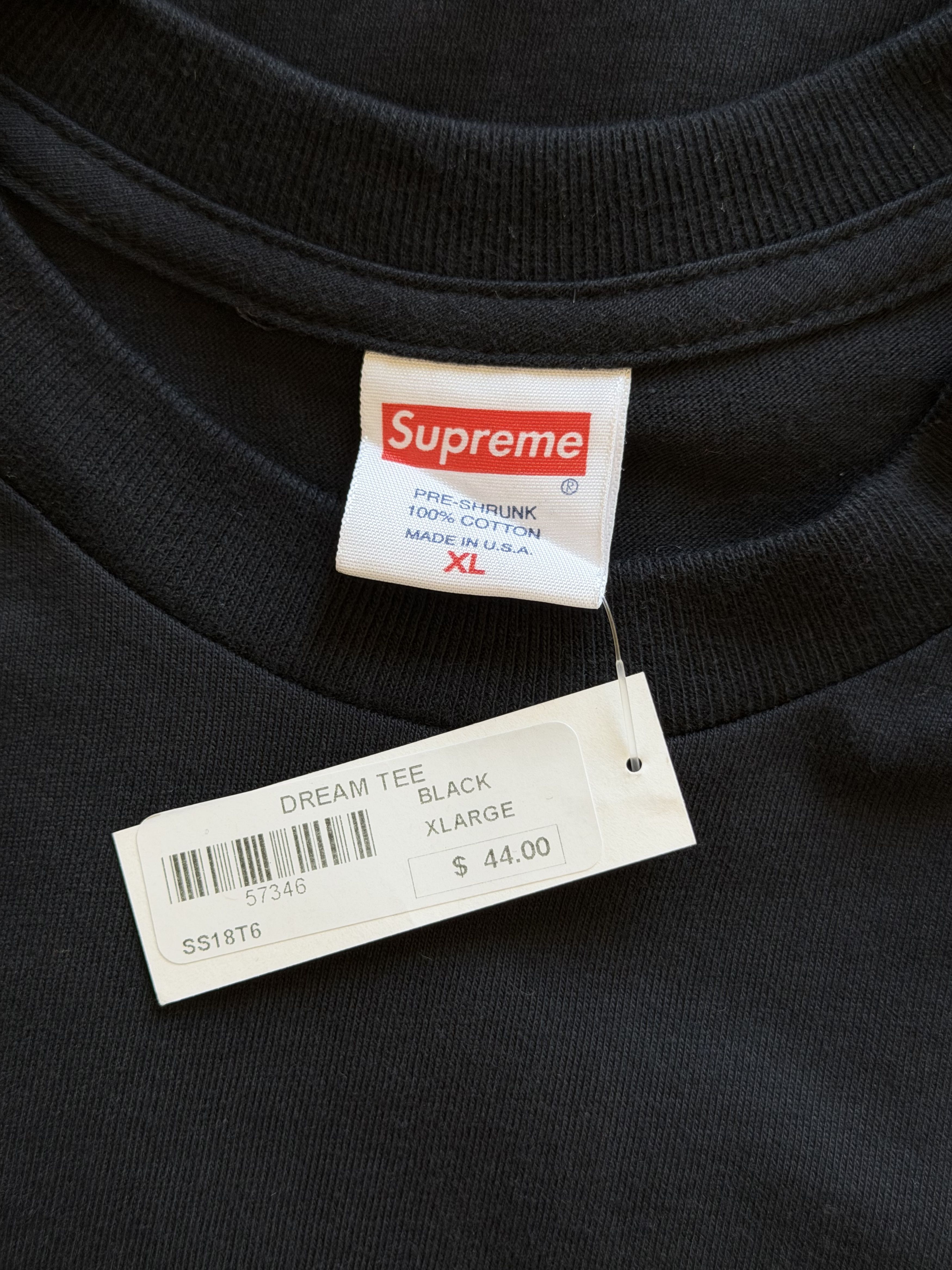 Supreme Supreme SS18 MLK Dream Tee in Black Size US XL / EU 56 / 4 - 5 Thumbnail