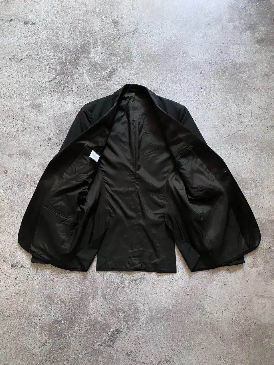 Alexander McQueen RARE ALEXANDER MCQUEEN BLACK WOOL SATIN LAPEL BLAZER Size 38R - 12 Thumbnail
