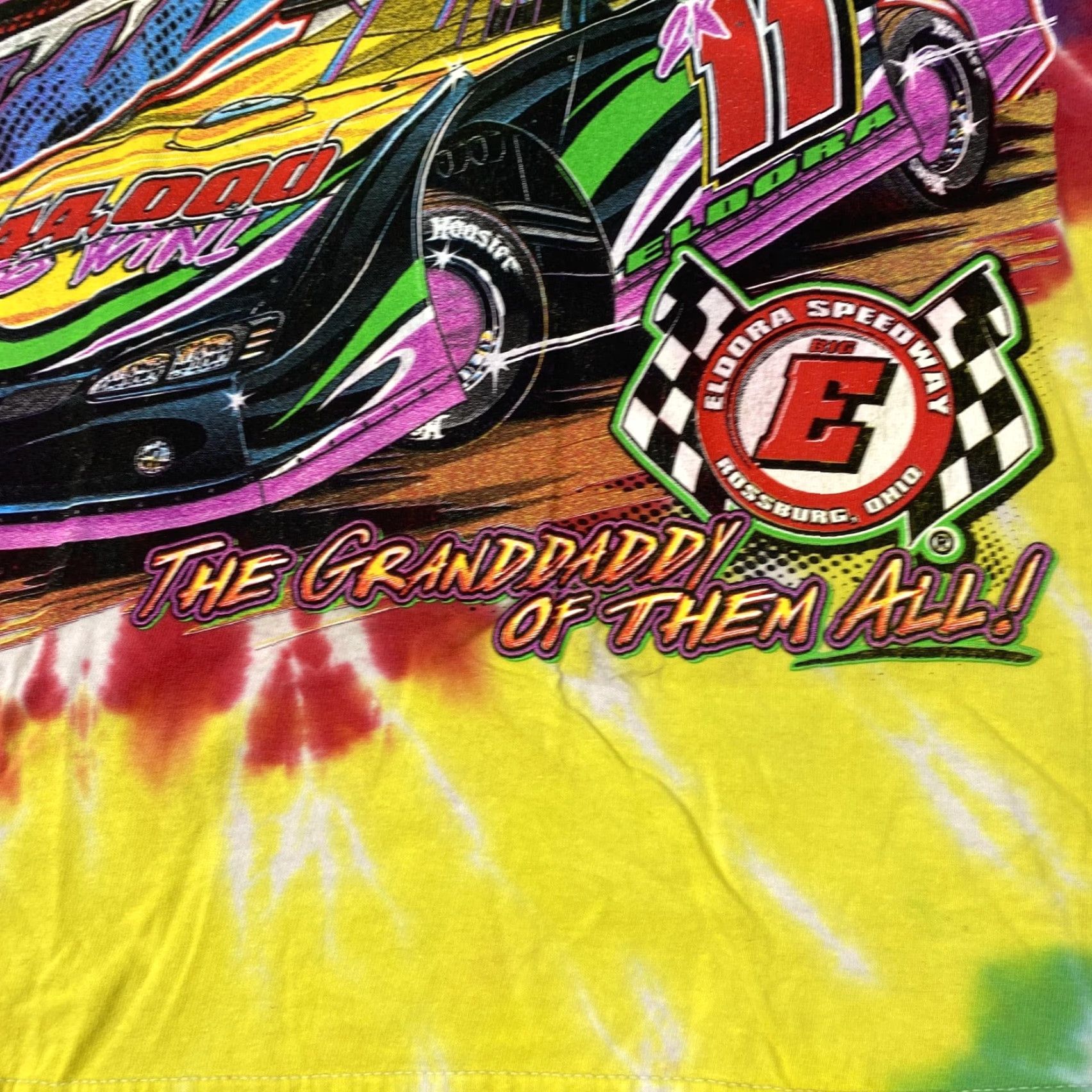 Gildan Gildan World 100 Eldora Speedway Tie Dye Shirt Mens Large Graphic Print Racing 2011 Size US L / EU 52-54 / 3 - 3 Thumbnail
