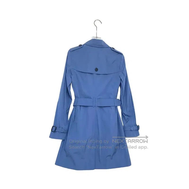 Burberry Burberry Women's Blue Polyester Spring Trench Coat. Size S / US 4 / IT 40 - 2 Thumbnail