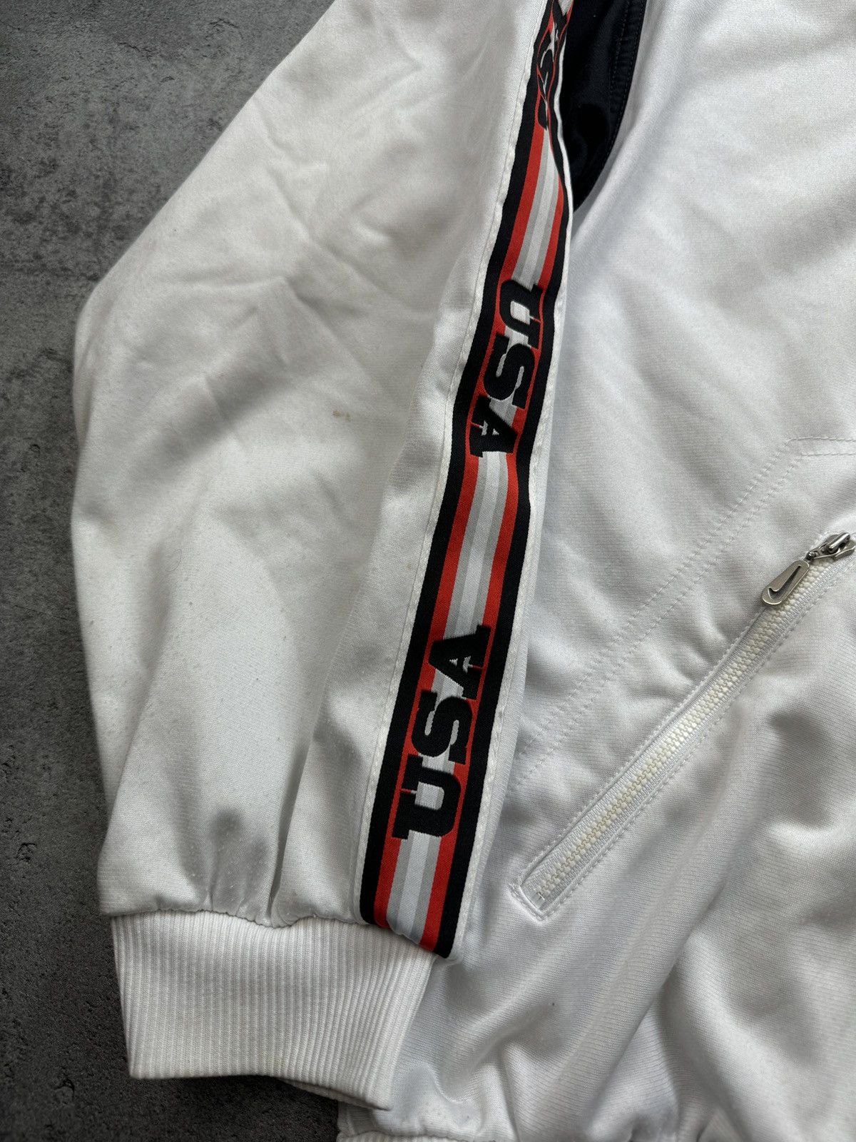 Nike × Vintage Nike 90s Zip USA vintage boxy swoosh logo rap skate y2k Size US L / EU 52-54 / 3 - 4 Thumbnail