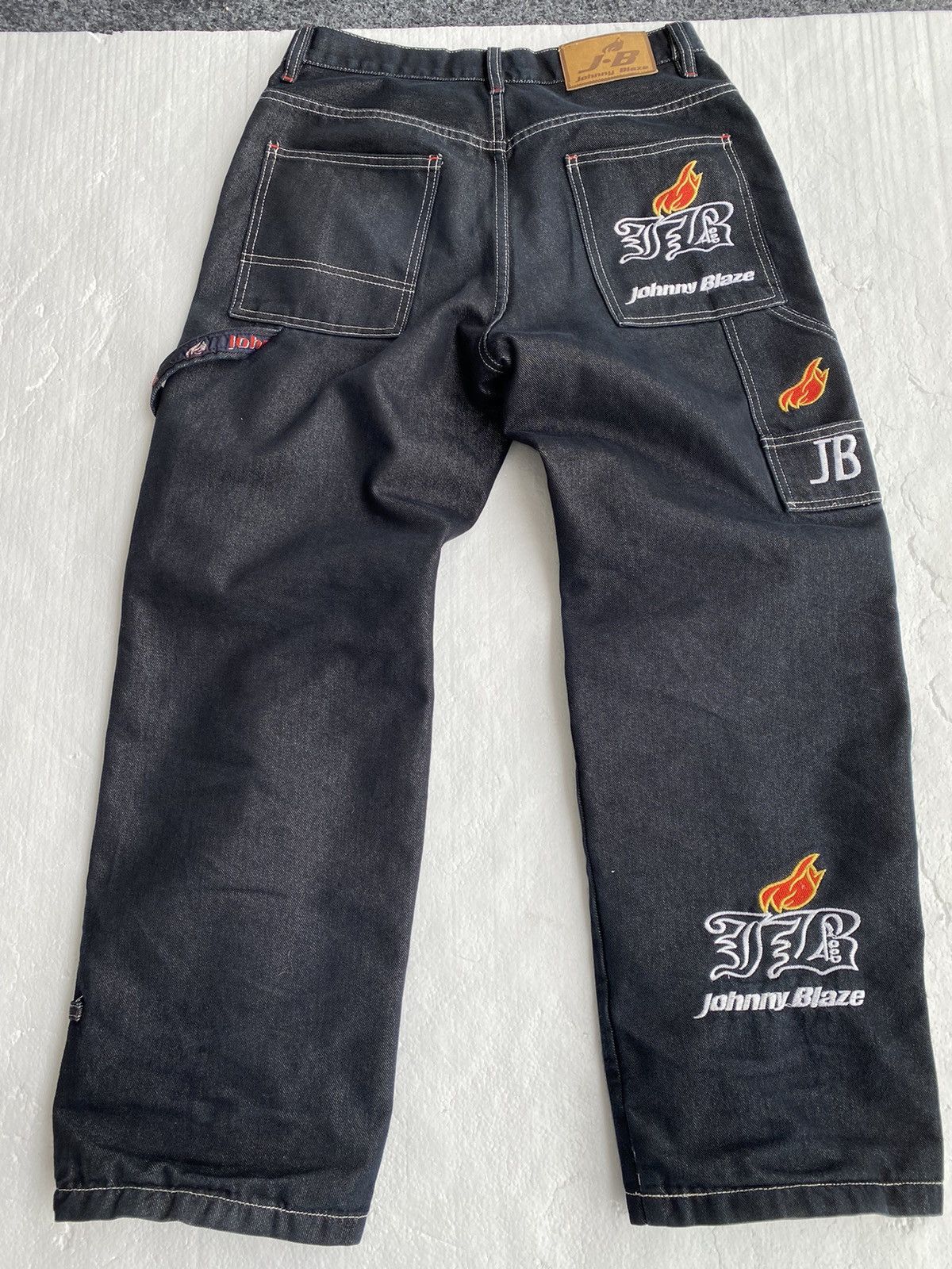 image of Y2K Johnny Blaze Jeans in Grey, Men's (Size 33)