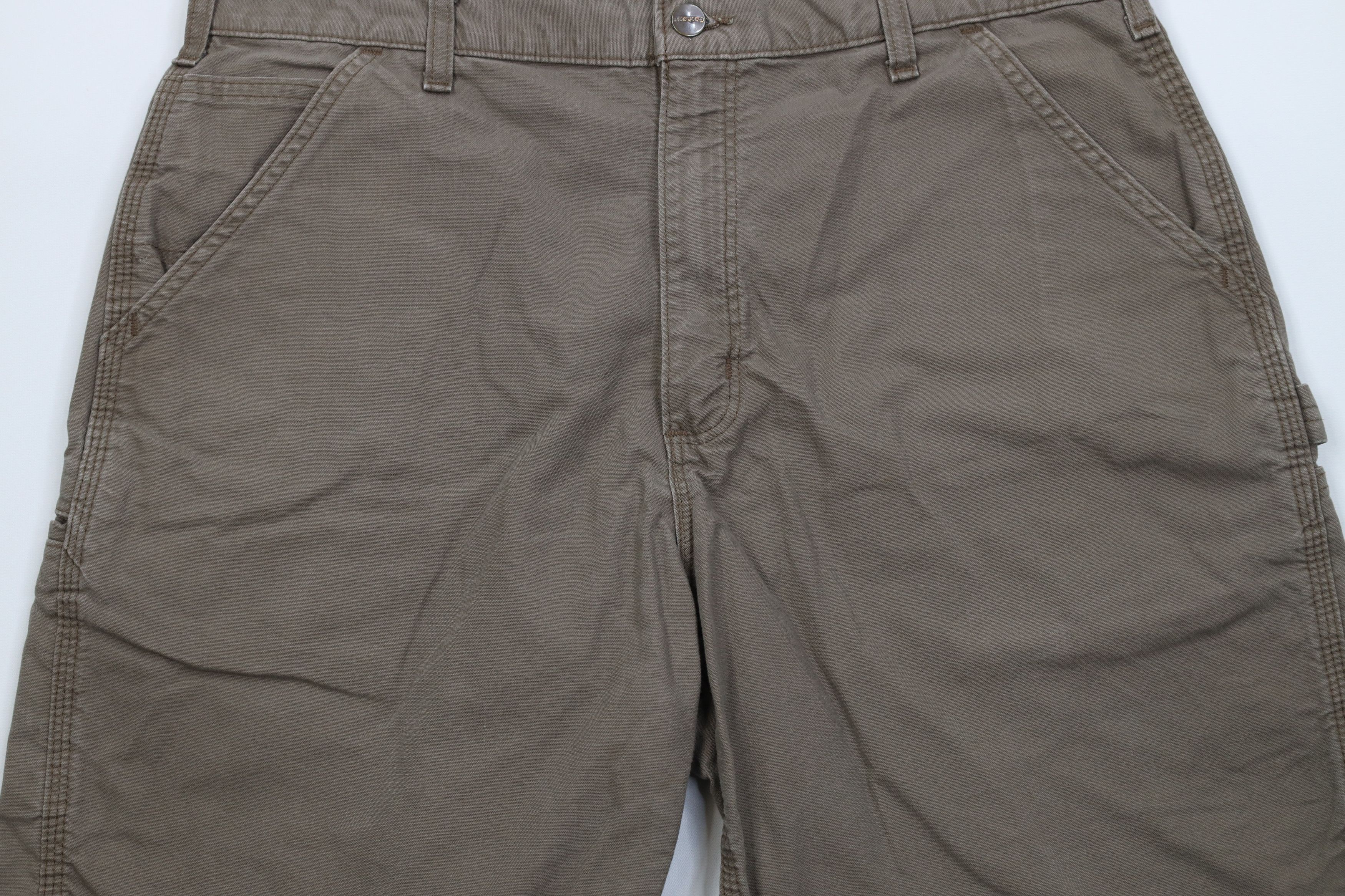 Carhartt Vintage Y2K Carhartt Above Knee Relaxed Fit Shorts Brown Size US 36 / EU 52 - 3 Thumbnail