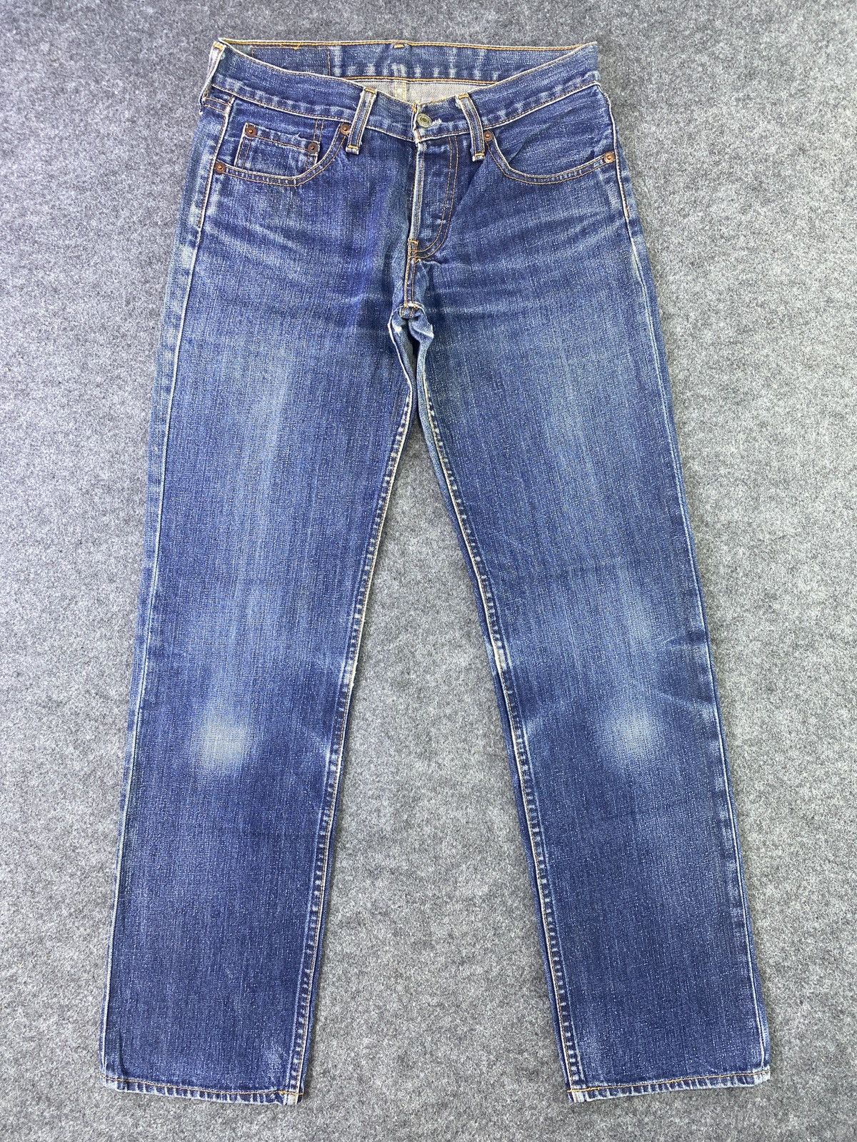 Jean × Levi's × Vintage Levis vintage 522 Blue Wash Jeans - J931 Size US 29 - 1 Thumbnail