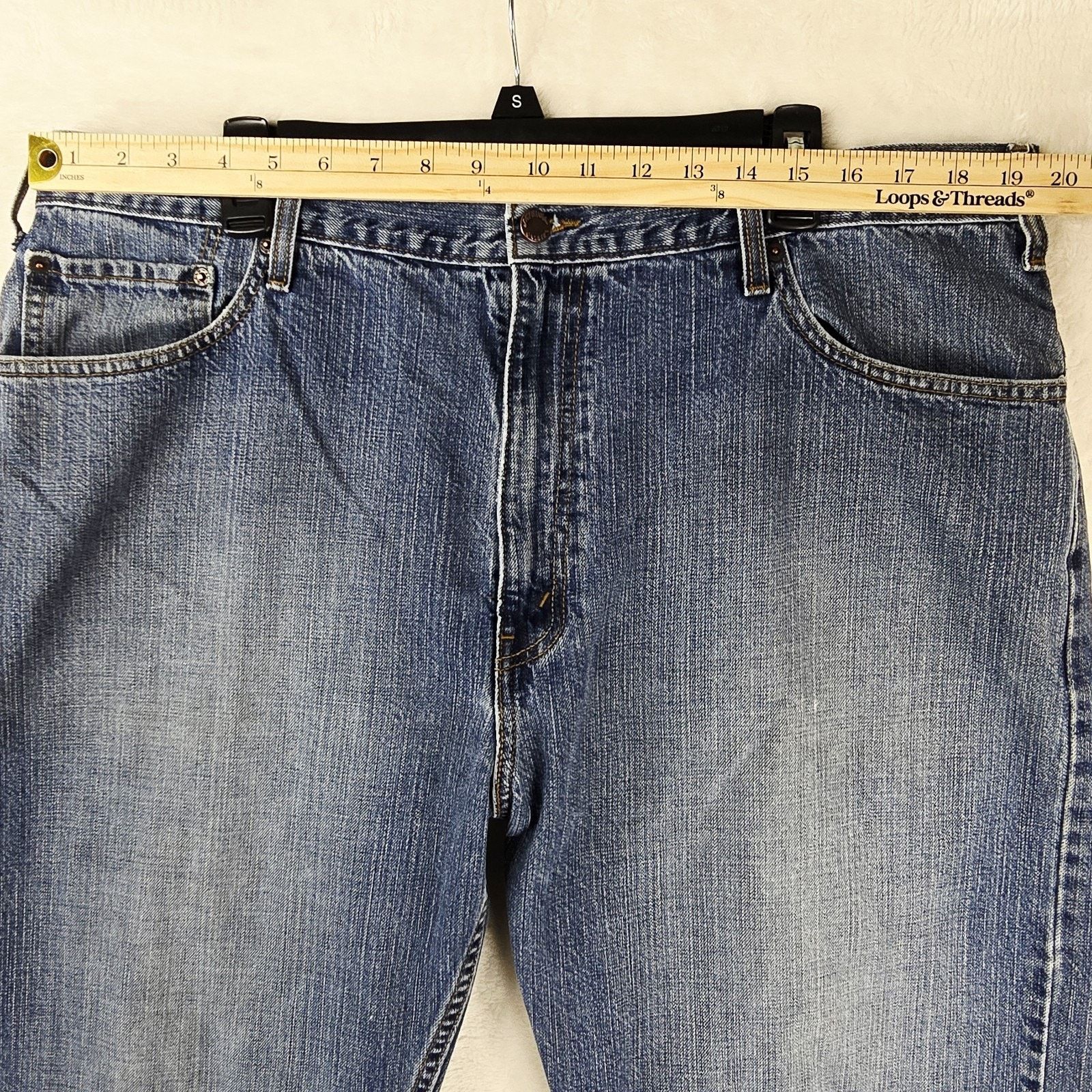 Levi's Levis Authentics Signature Jeans Mens 40x30 Blue Loose Fit Size US 40 / EU 56 - 11 Thumbnail