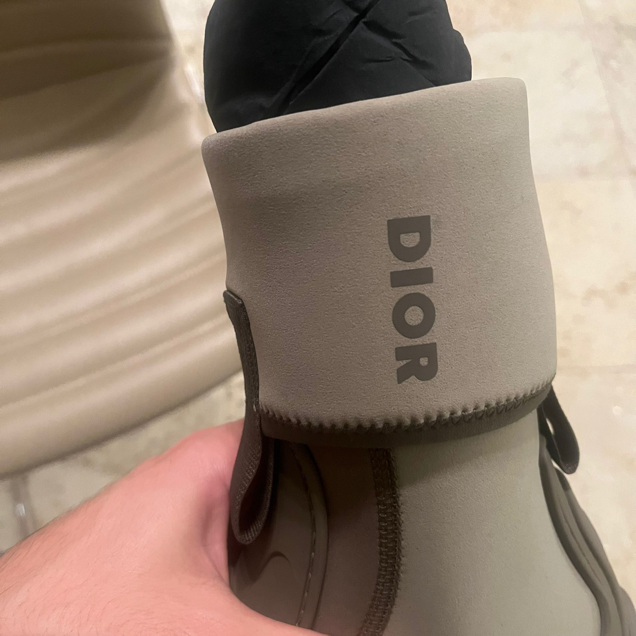 Dior Garden Neoprene Boots in Khaki Size US 9 / EU 42 - 10 Thumbnail