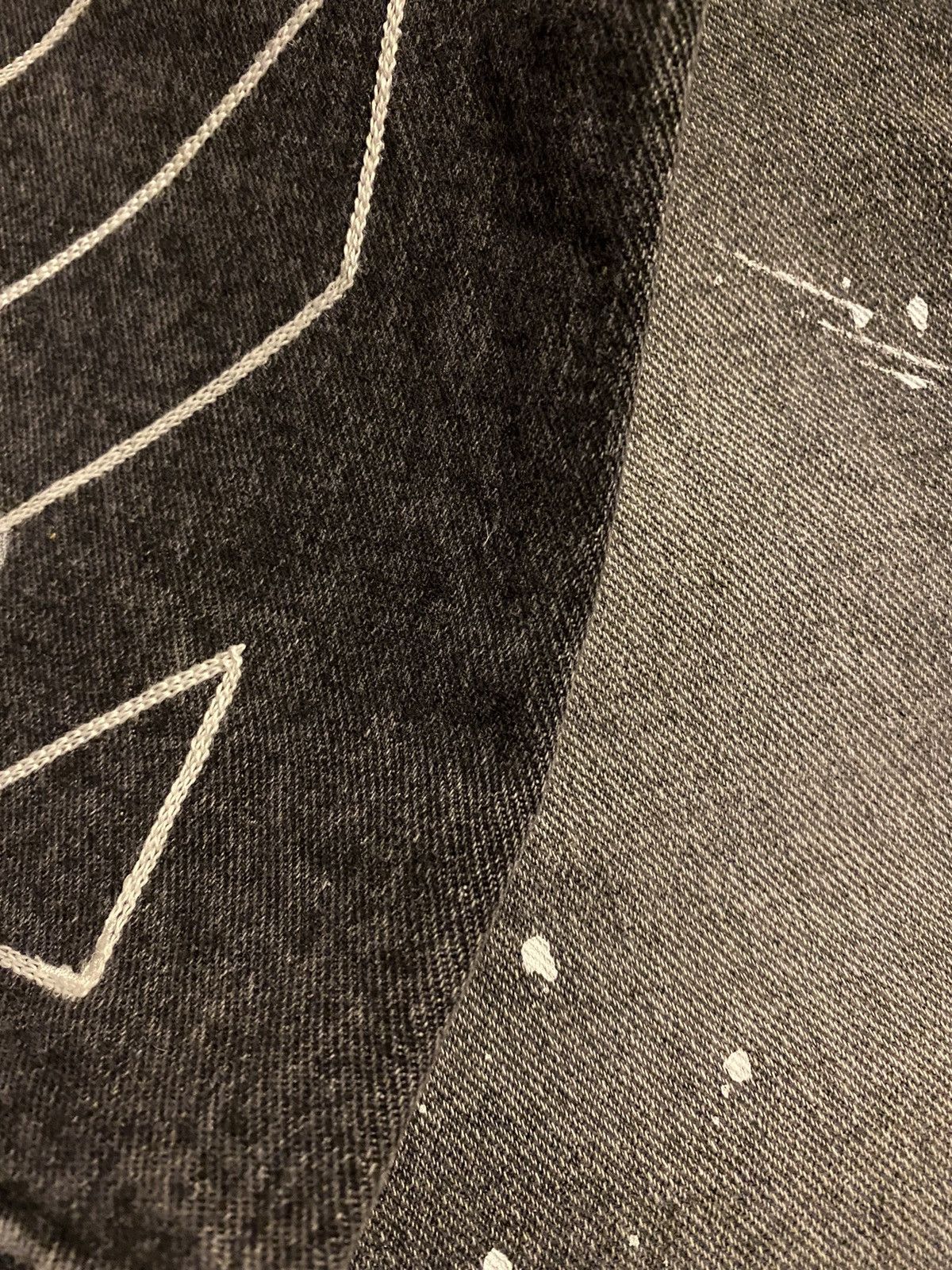 Off-White × Virgil Abloh Painter Slim Diagonal Embroidered Denim Size US 34 / EU 50 - 5 Thumbnail