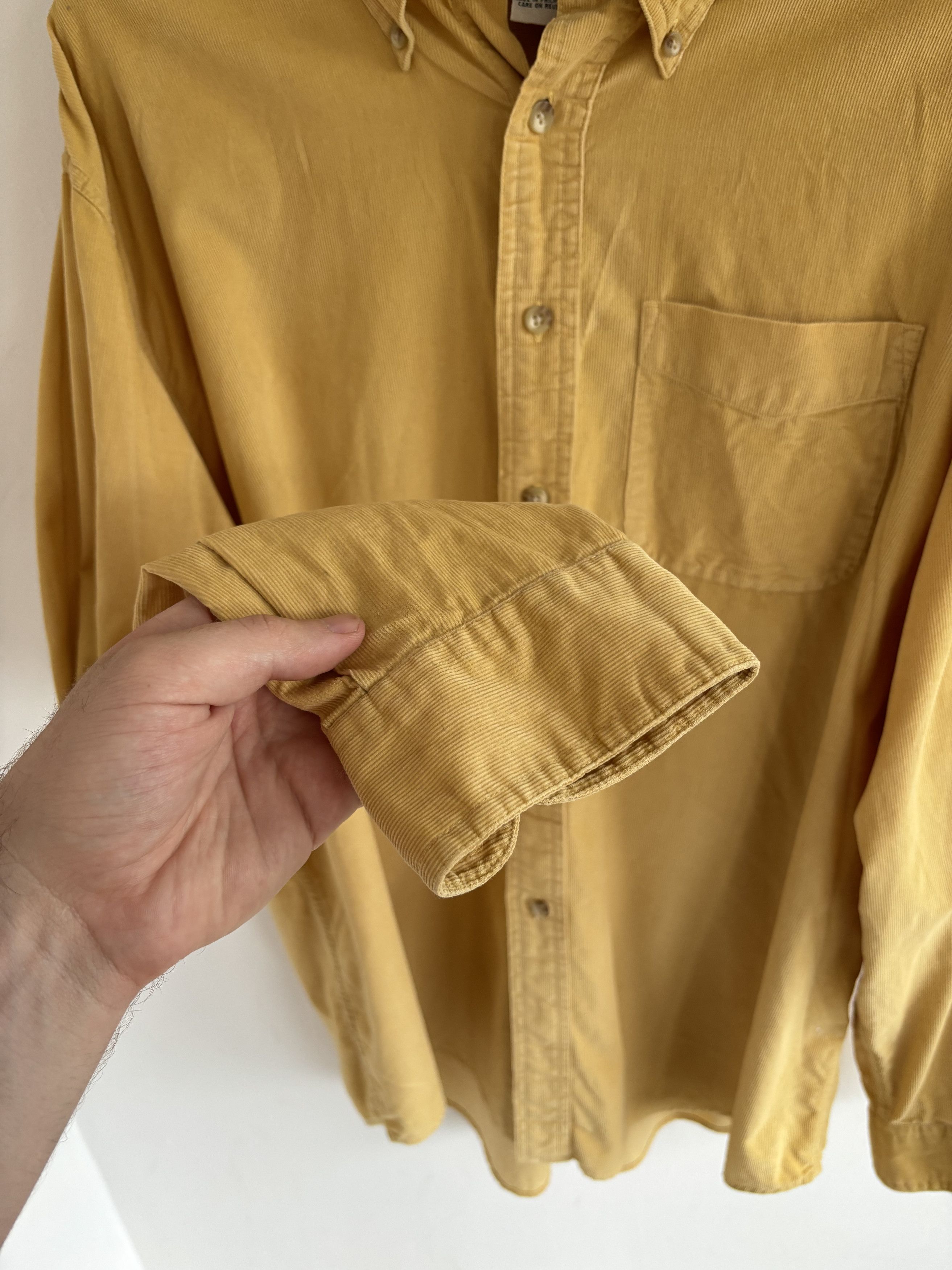 L.L. Bean × Vintage Vintage L.L.Bean Corduroy Mustard Shirt Size US L / EU 52-54 / 3 - 10 Thumbnail