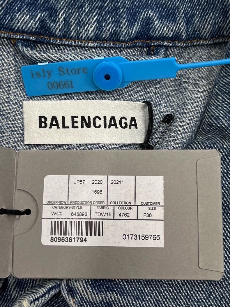 Balenciaga Balenciaga size 36 Classic washed denim oversized jacket j Size US S / EU 44-46 / 1 - 5 Thumbnail
