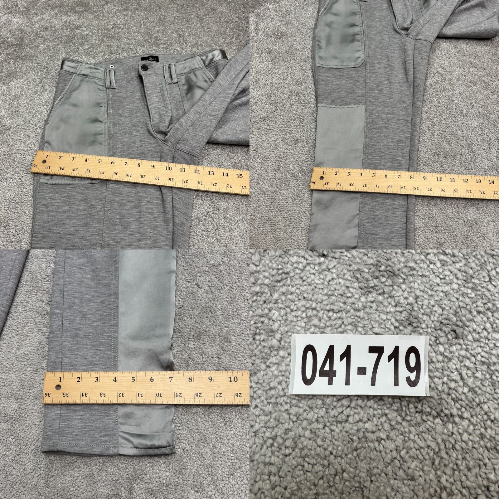 White House Black Market White House Black Market WKND Cropped Straight Leg Pants Women 8 Gray Satin Side Buttons Pockets Stretch Wearable Regular Size 30" / US 8 / IT 44 - 10 Thumbnail