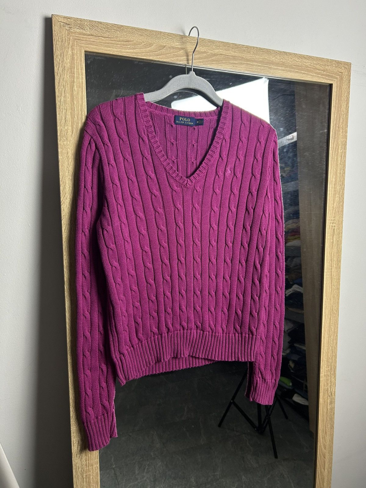 Vintage Sweater knit Polo Ralph Lauren PRL Purple vintage Medium Size M / US 6-8 / IT 42-44 - 6 Thumbnail