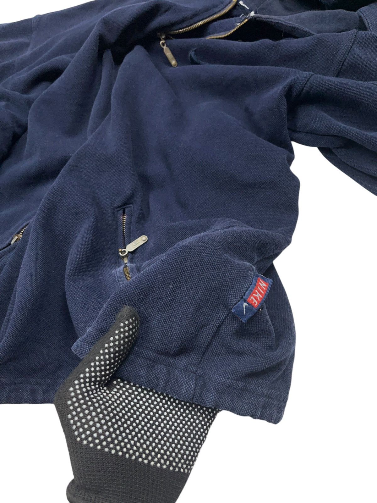 Nike × Vintage Vintage 90s Nike Bootleg 4 Swooshes Cotton Jacket Y2K Size US L / EU 52-54 / 3 - 10 Thumbnail