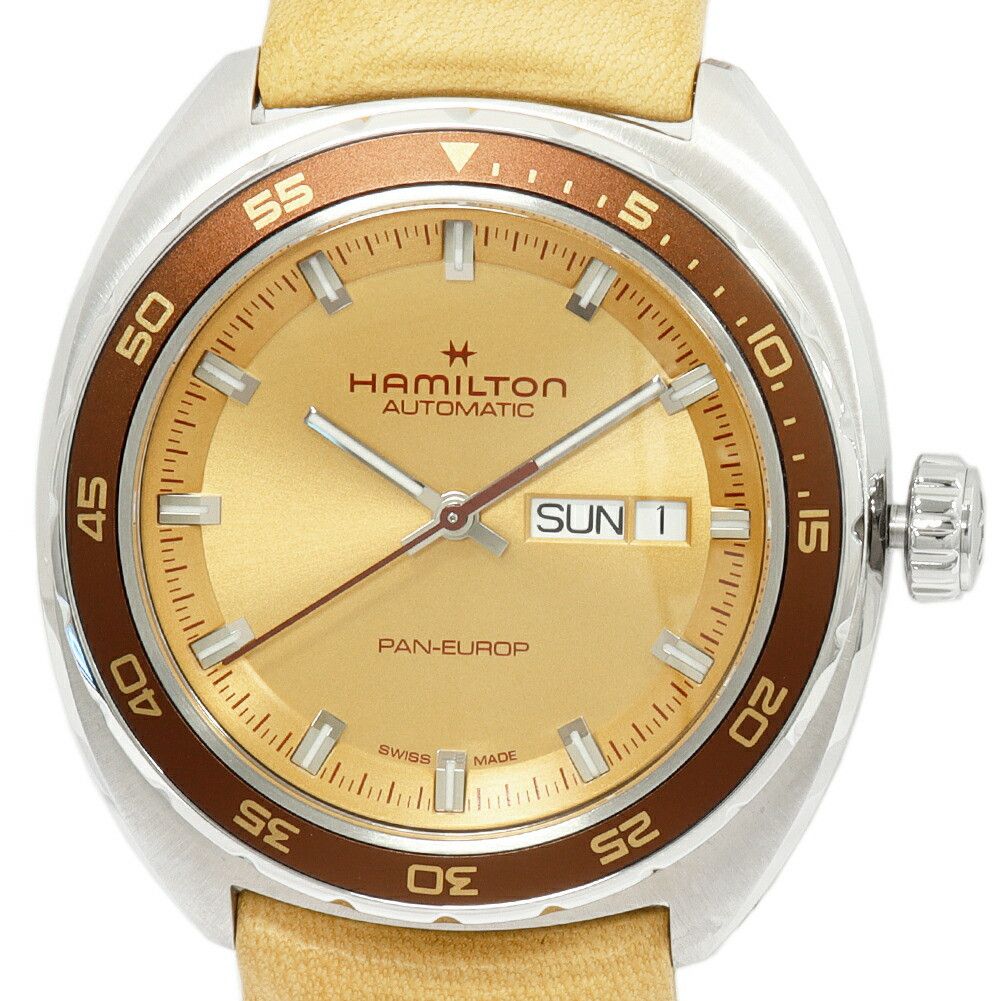 Hamilton Hamilton Hamilton American Classic Pan Europ Stainless Steel Watch Metal Automatic H35435820 DUTY FREE for USA Size ONE SIZE - 1 Thumbnail