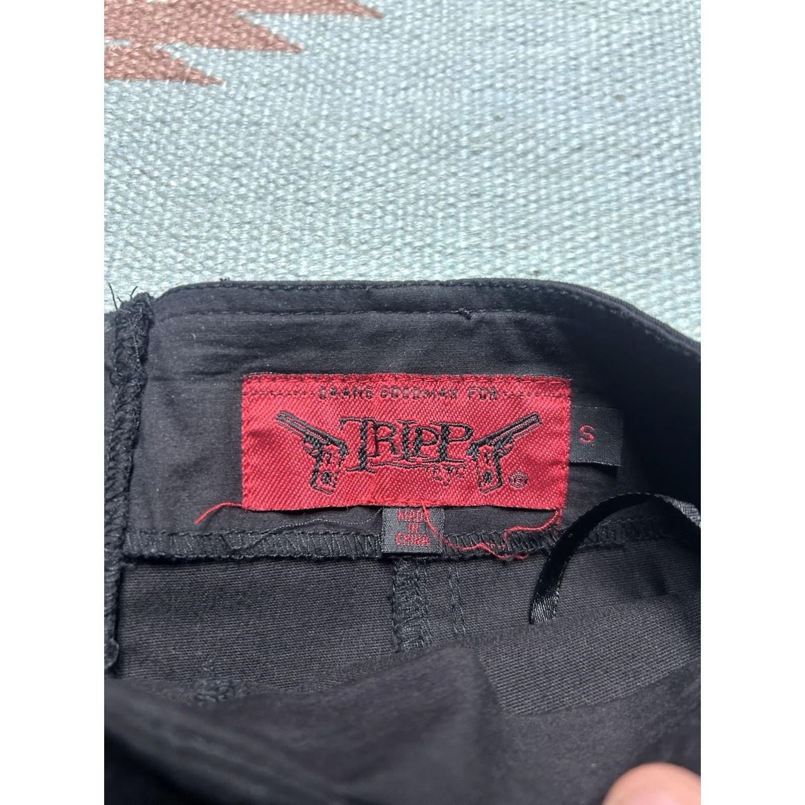 Tripp NYC VINTAGE Tripp NYC Black Pleated Mini Skirt Goth Punk Skulls Daang Goodman Small Skirt Womens XS? Size 28" / US 6 / IT 42 - 4 Thumbnail