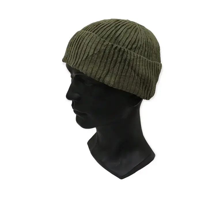 H&M H&M Military Plain Beanie Hat Size ONE SIZE - 1 Thumbnail