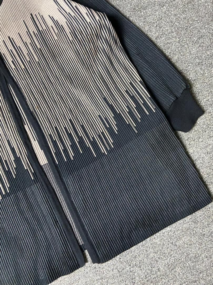 Japanese Brand Japanese Brand Vertical Lined Pleated Cardigan (179) Size S / US 4 / IT 40 - 5 Thumbnail
