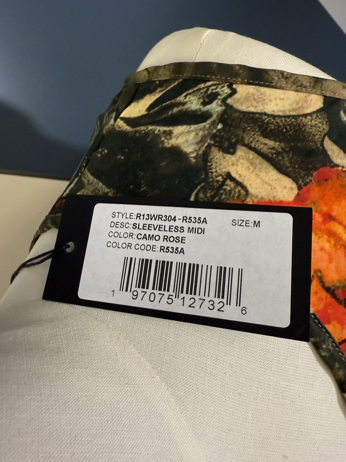 R13 R13 Sleeveless Midi - Camo Rose Size M / US 6-8 / IT 42-44 - 8 Thumbnail