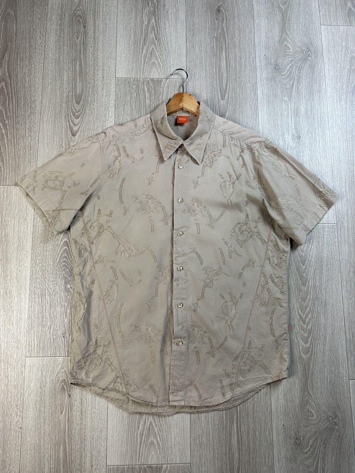 Hugo Boss × Vintage Vintage Hugo Boss short sleeve shirt archive Size US L / EU 52-54 / 3 - 5 Thumbnail