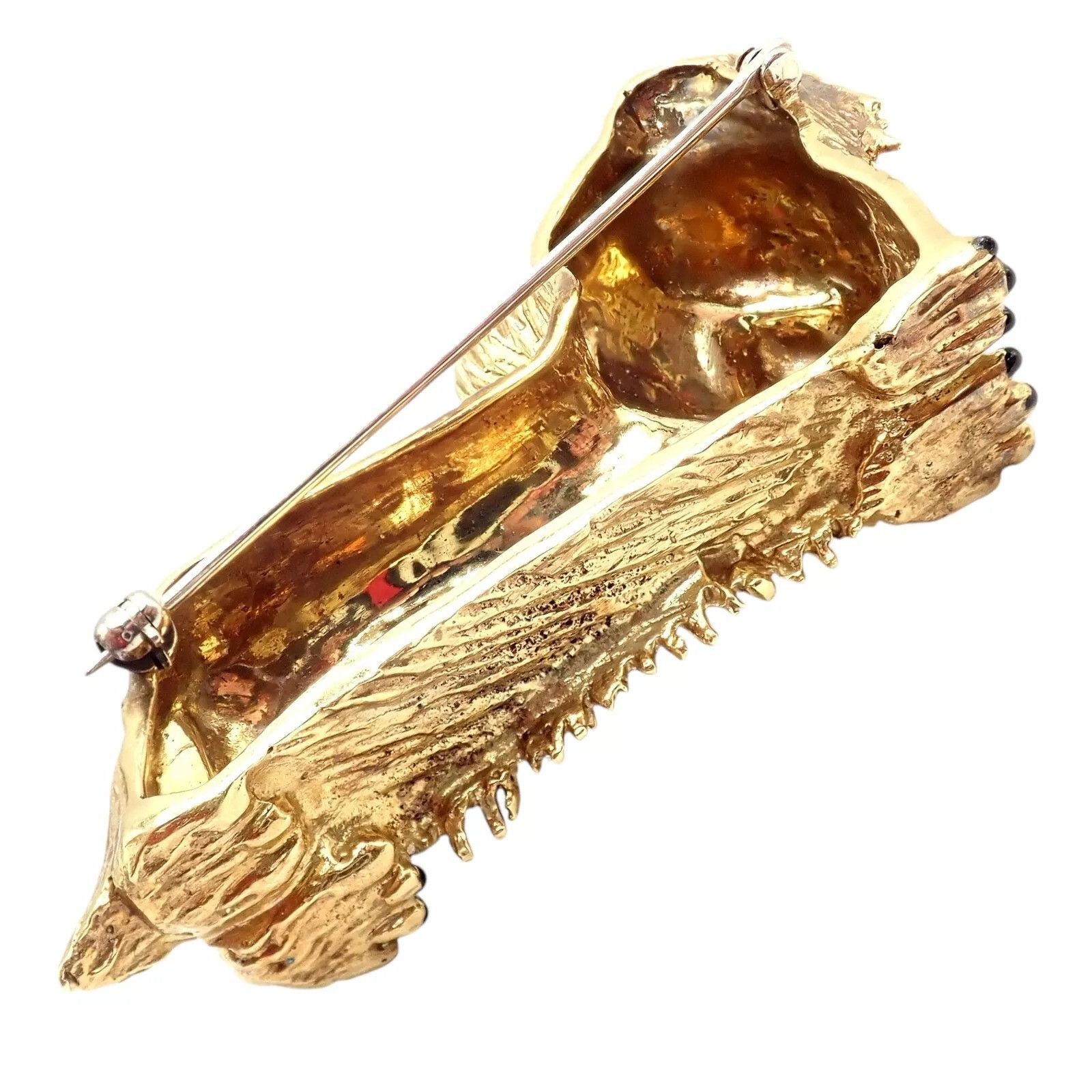 Tiffany & Co. Tiffany & Co 18k Yellow Gold Enamel Dog Terrier Brooch Pin Size ONE SIZE - 11 Thumbnail