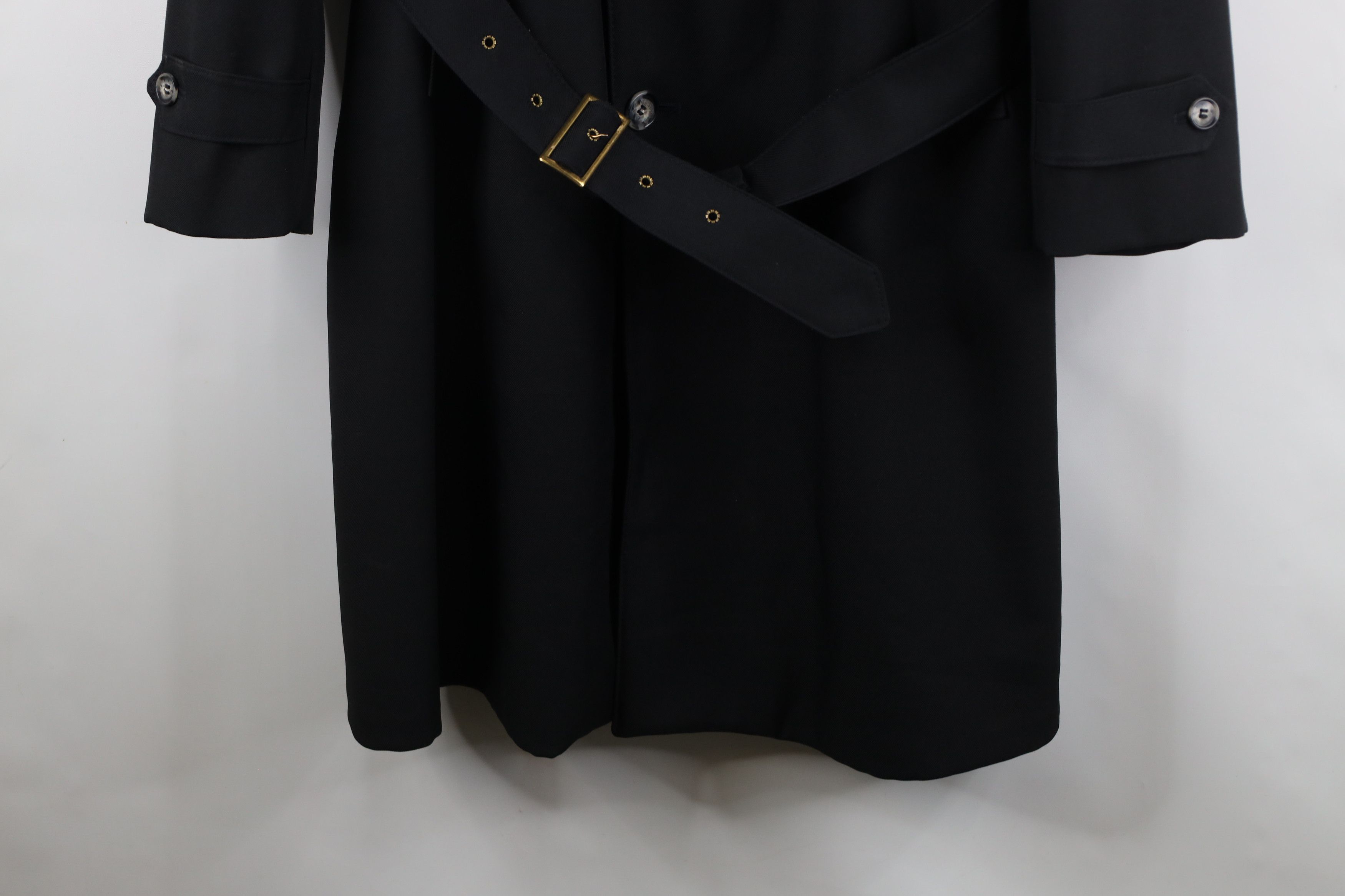 Vintage Vintage 90s Streetwear Blend Belted Trench Coat Jacket Black Size US L / EU 52-54 / 3 - 4 Thumbnail